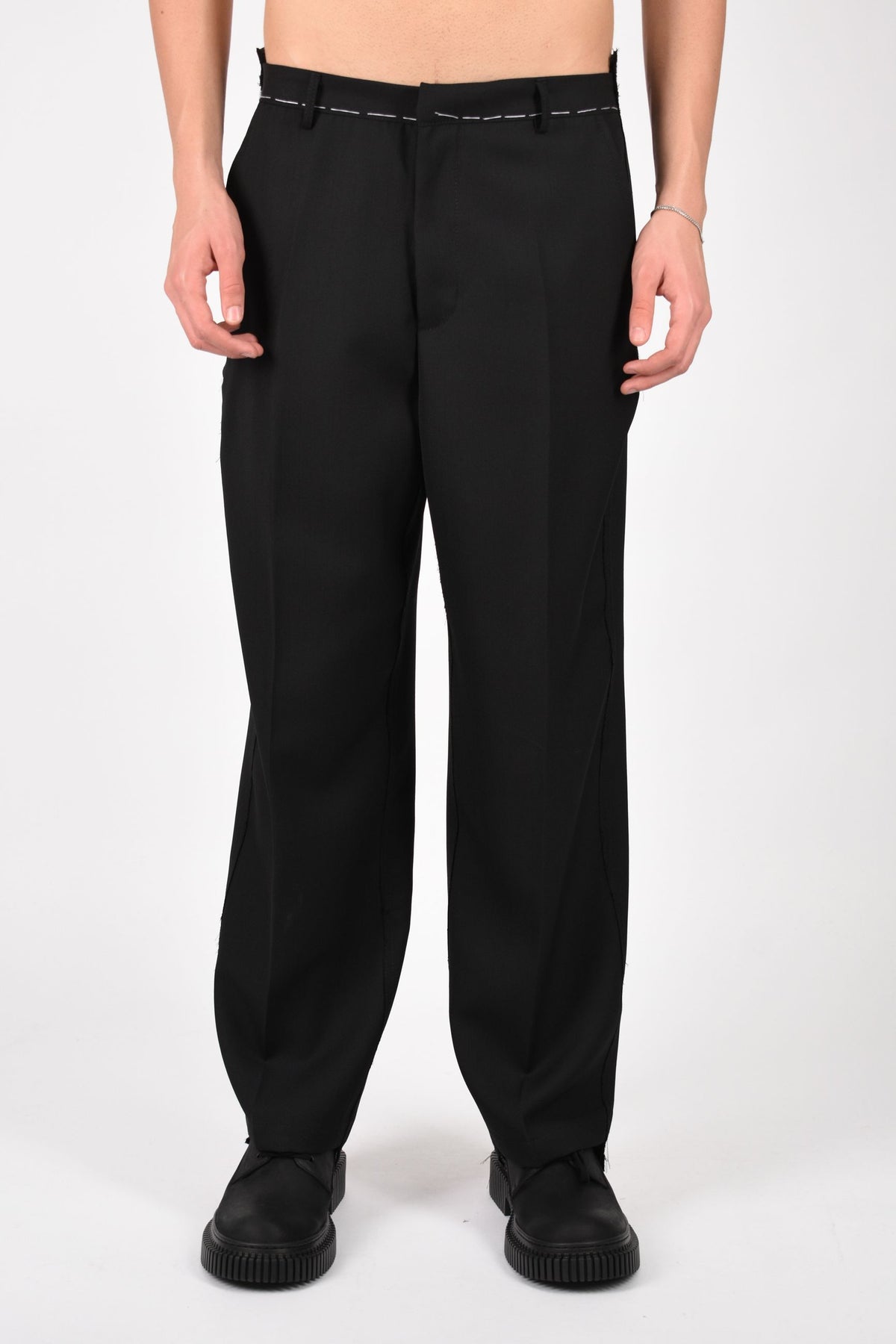 Pantaloni dallas in fresco lana 26F13
