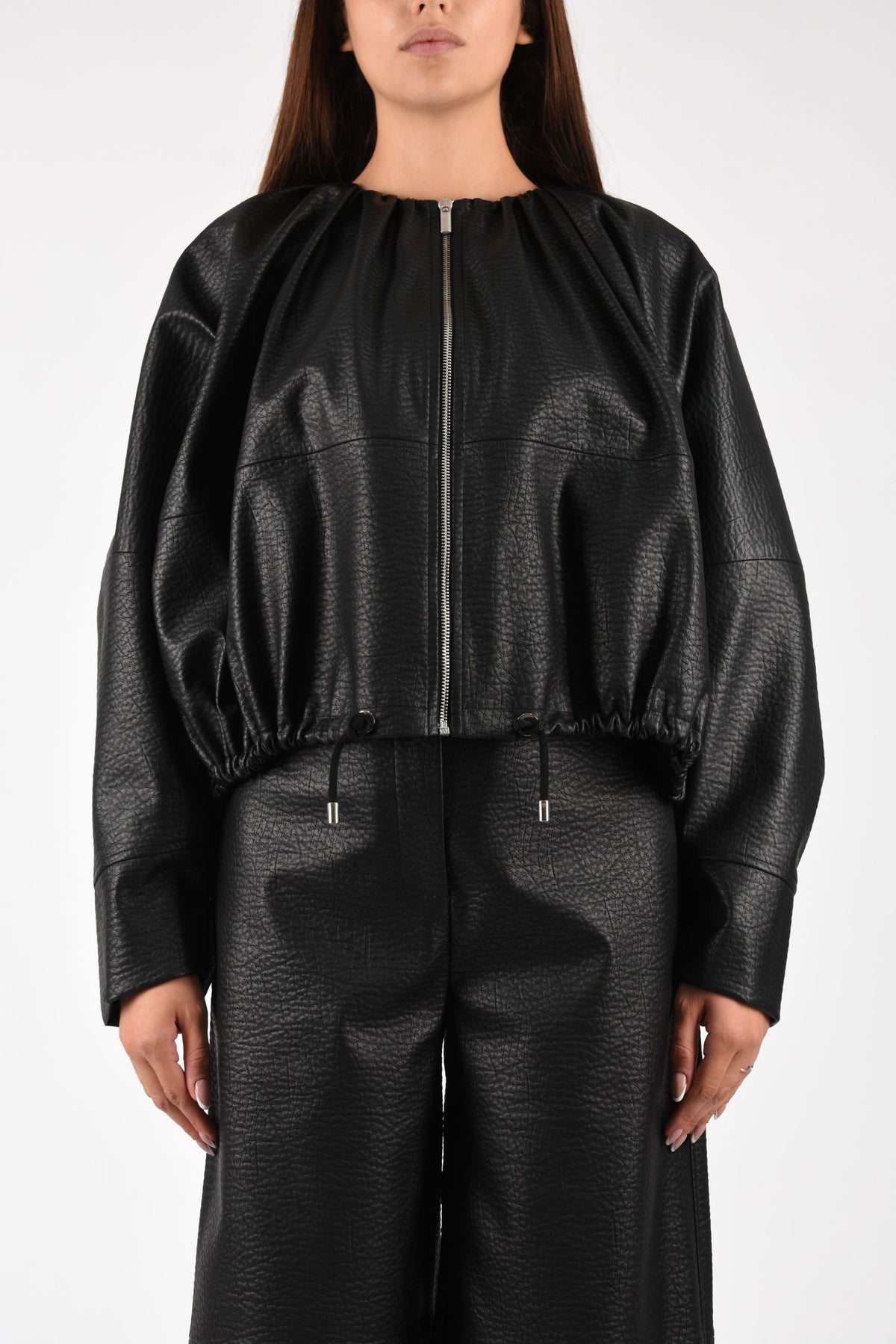 GIACCA BOMBER IN ECOPELLE