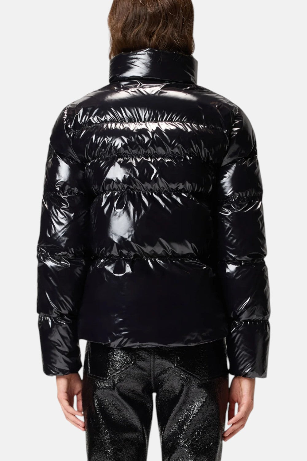 piumino in nylon modello micro caban