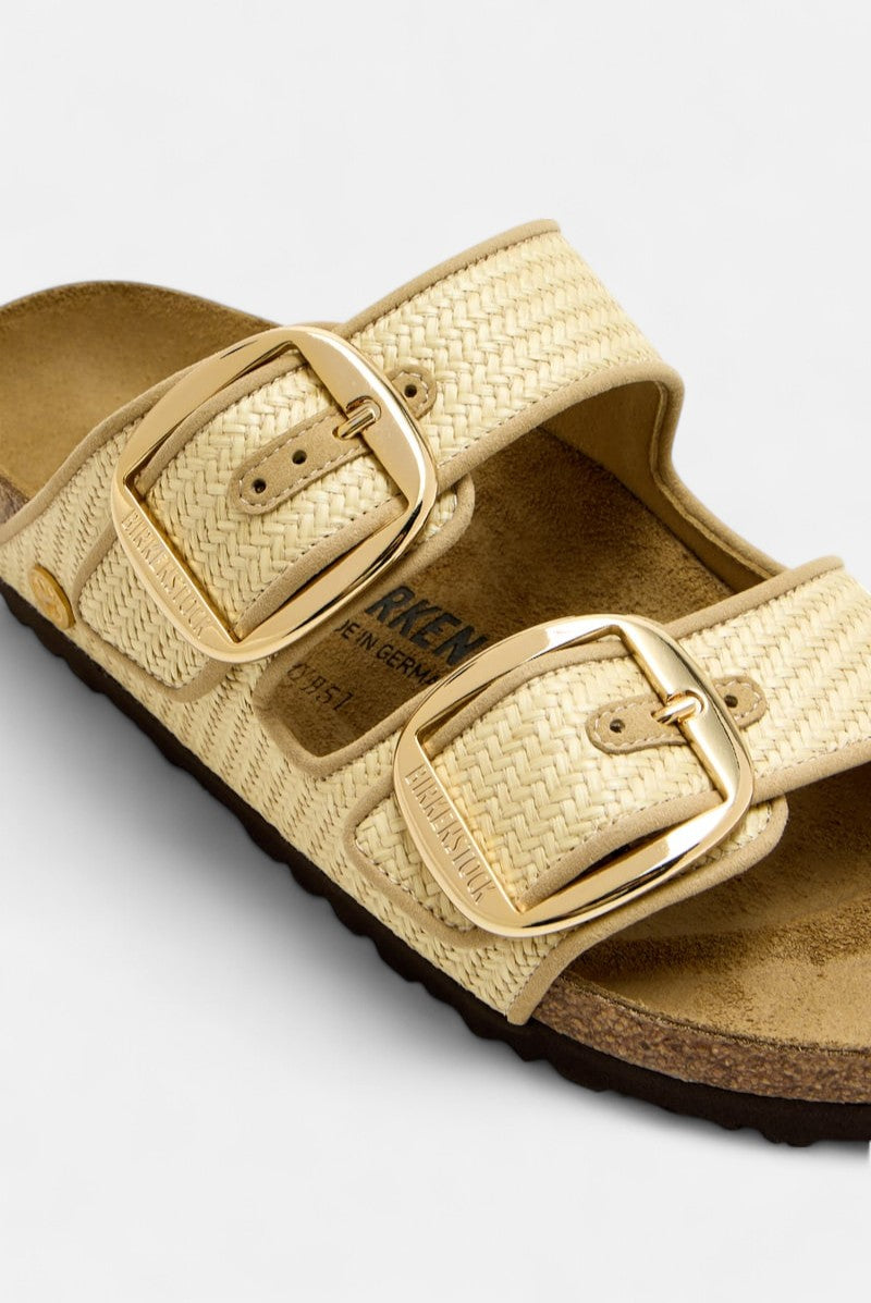 sandali arizona big buckle raffia