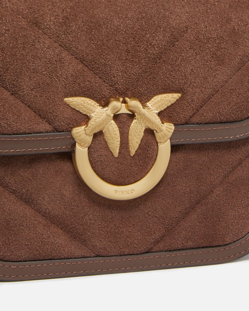 borsa a tracolla love box bag mini suede