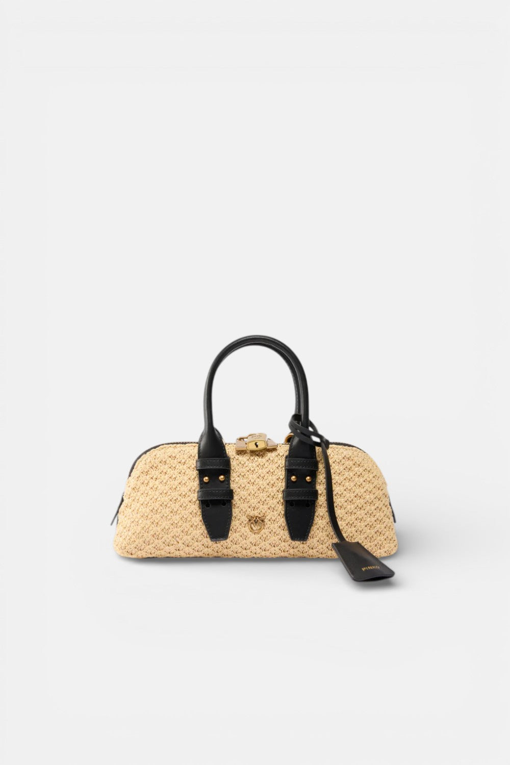 borsa a tracolla bowling horizontal rafia