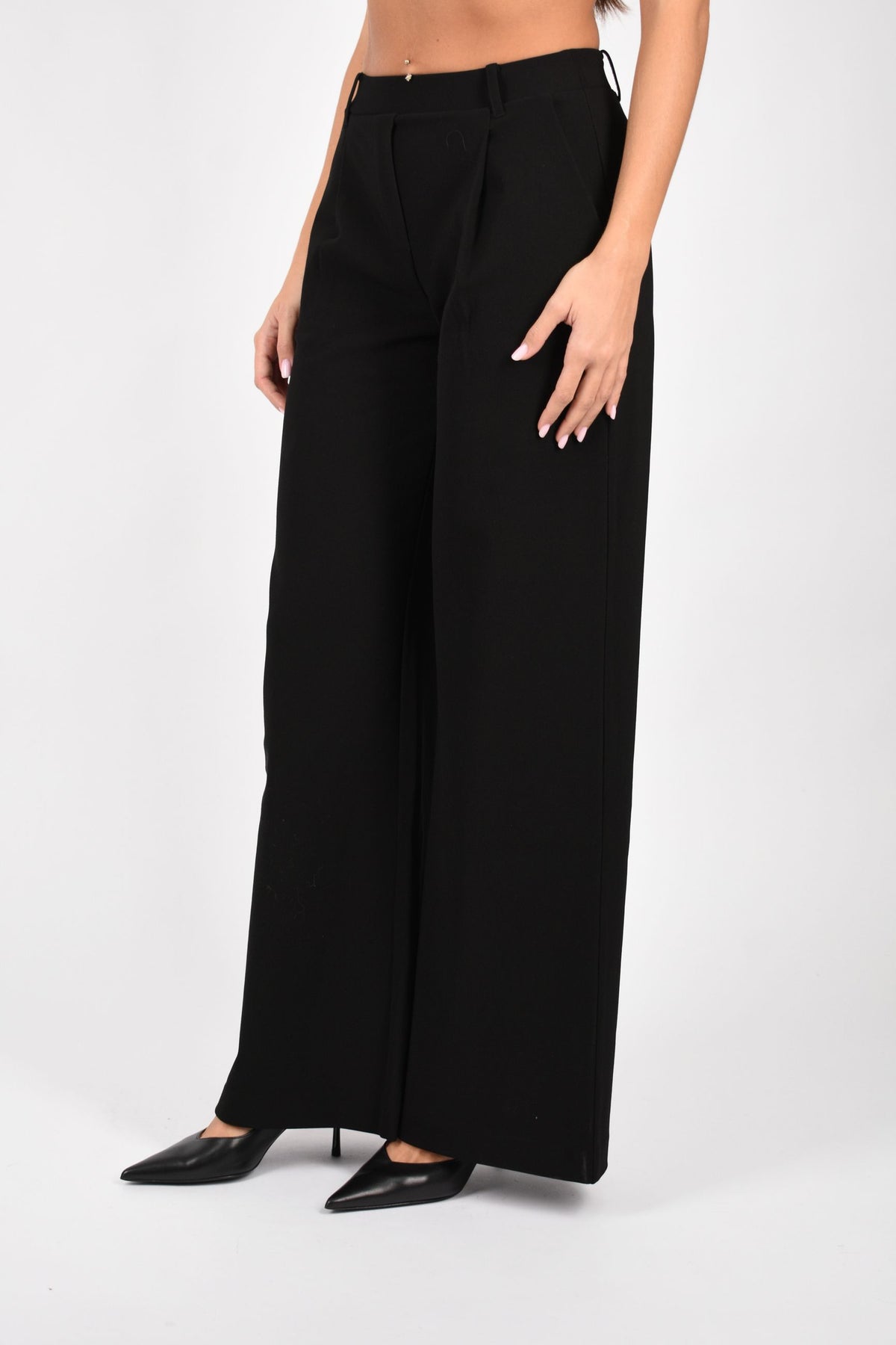 Pantaloni palazzo con pinces 8P0462C8001