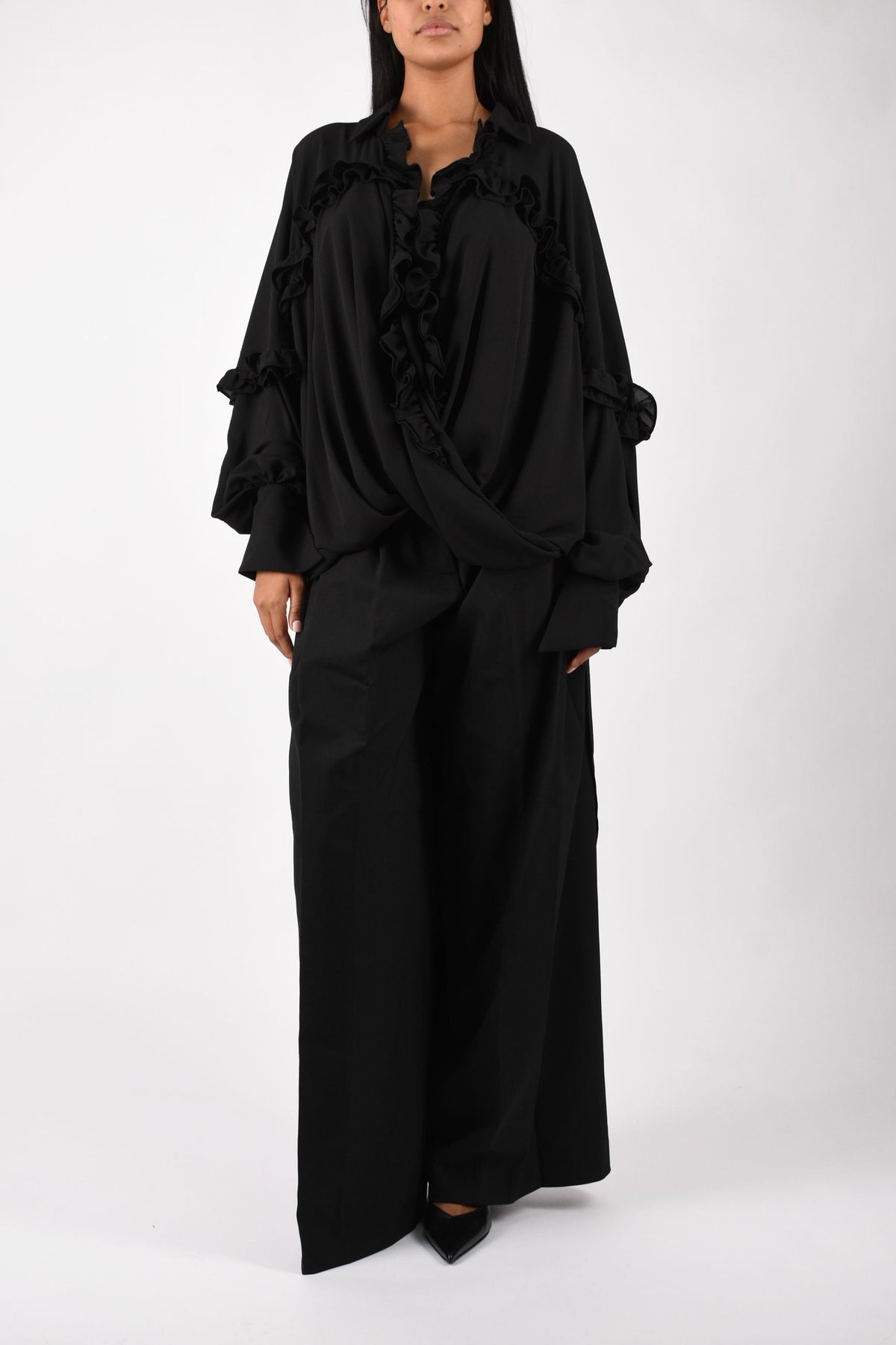 camicia in chiffon AMW26205
