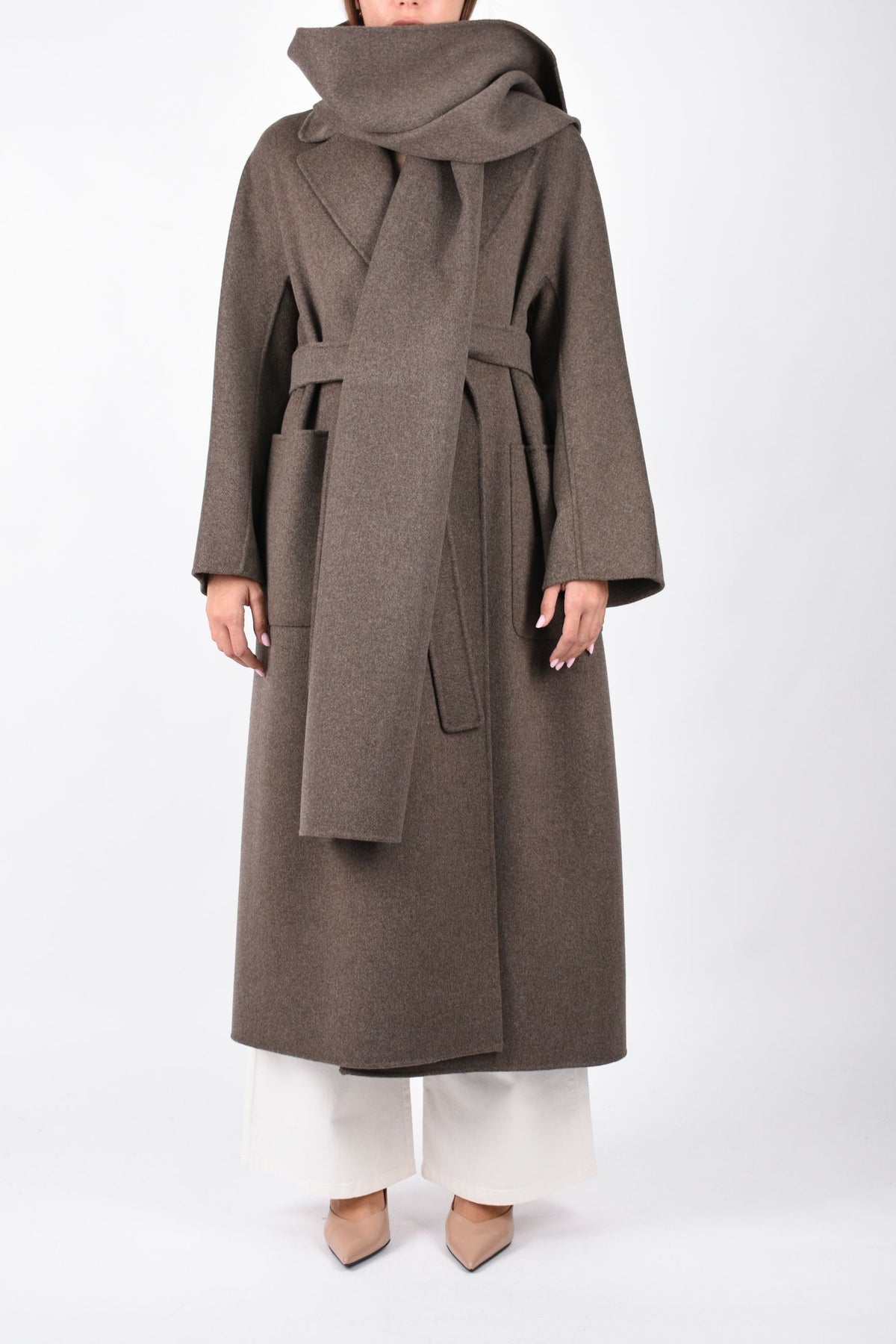 Cappotto lungo in lana double SMMPEONIE 2629016113600