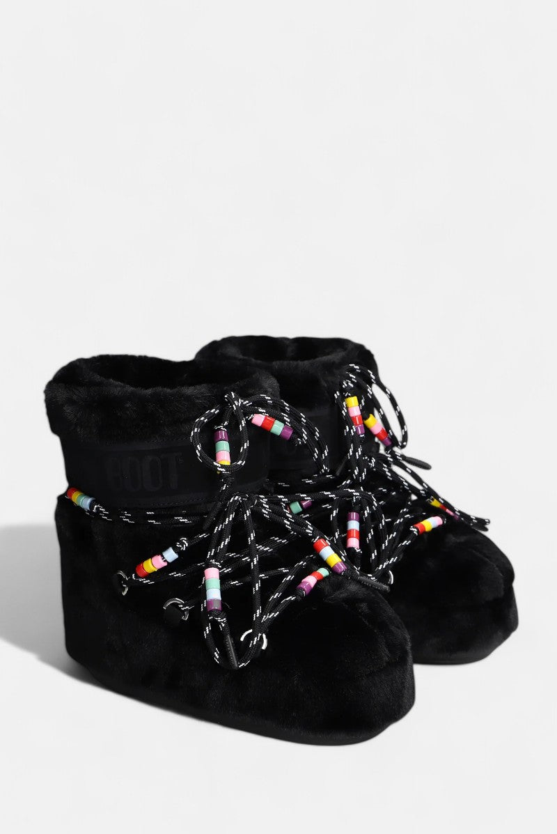 stivali modello icon low faux fur