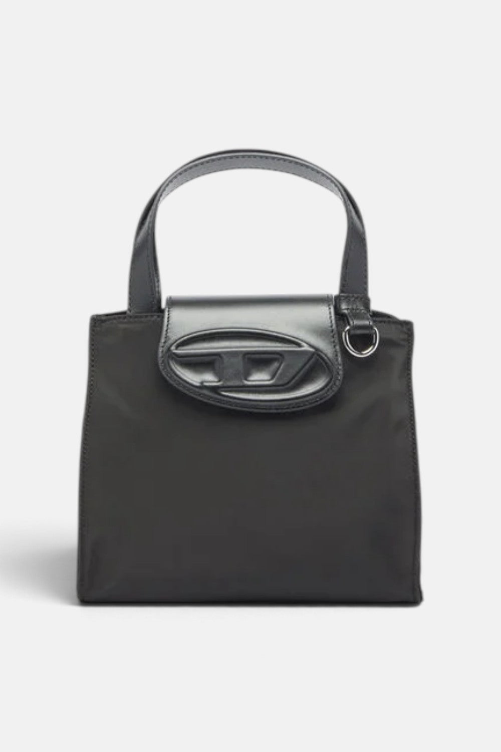 Shopping bag in nylon con patta in pelle 1DR TOTE XS X10785P9037