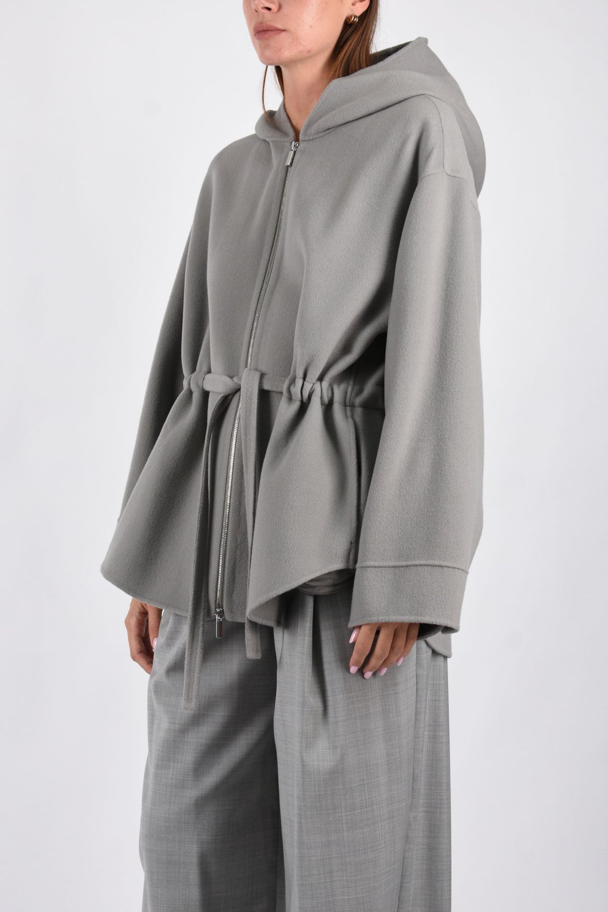 Cappotto corto con cappuccio in lana SMMMONIA 2629086061600