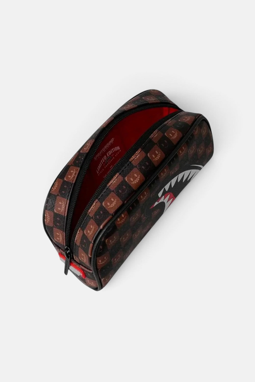 pochette sharks in paris wtf bubble brown check