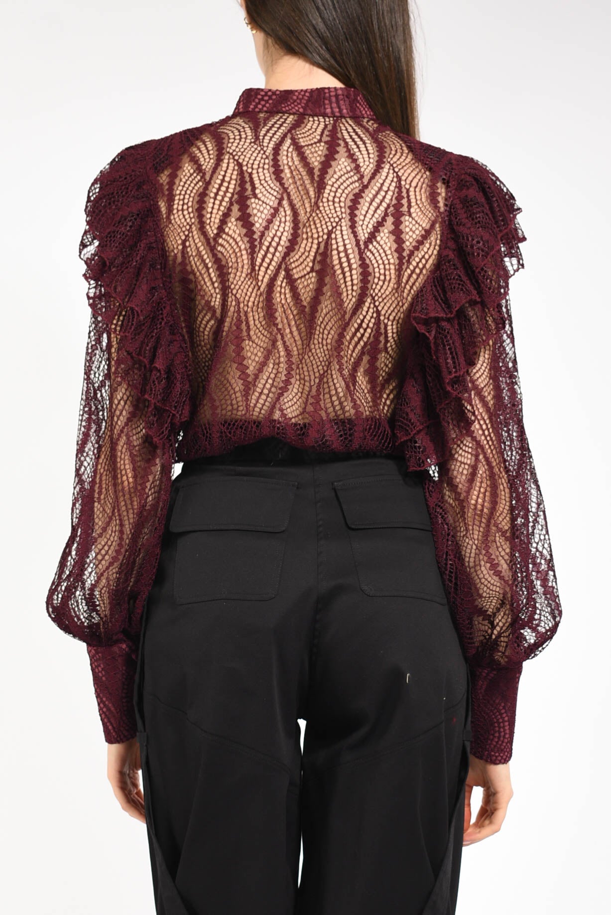 camicia in pizzo