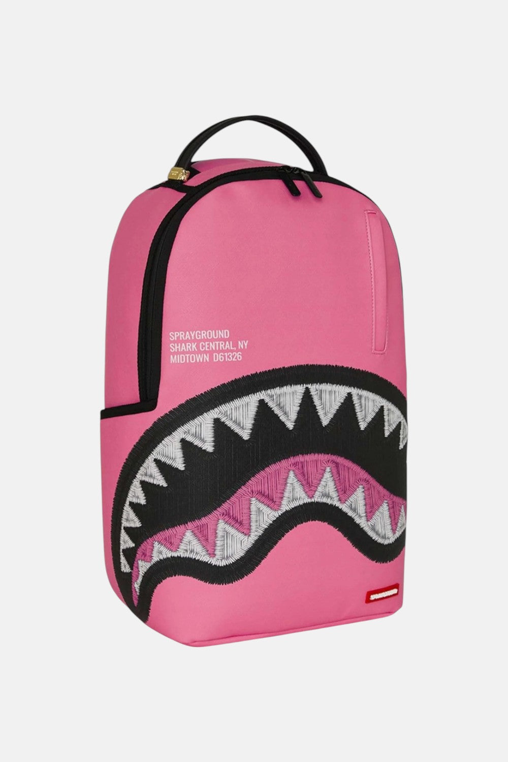 Zaino shark central pink embroidered 910B9630NSZ