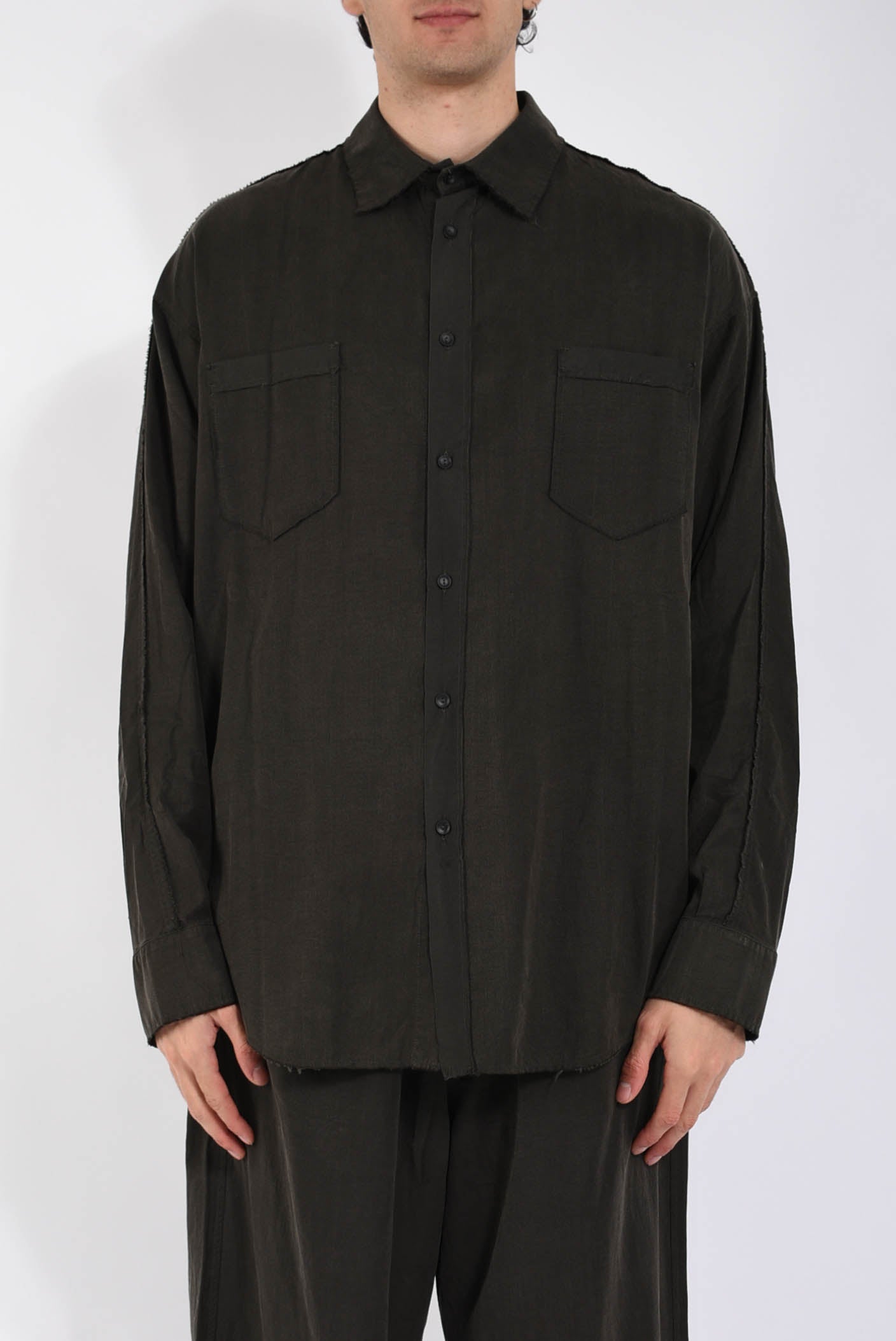 Camicia in cupro