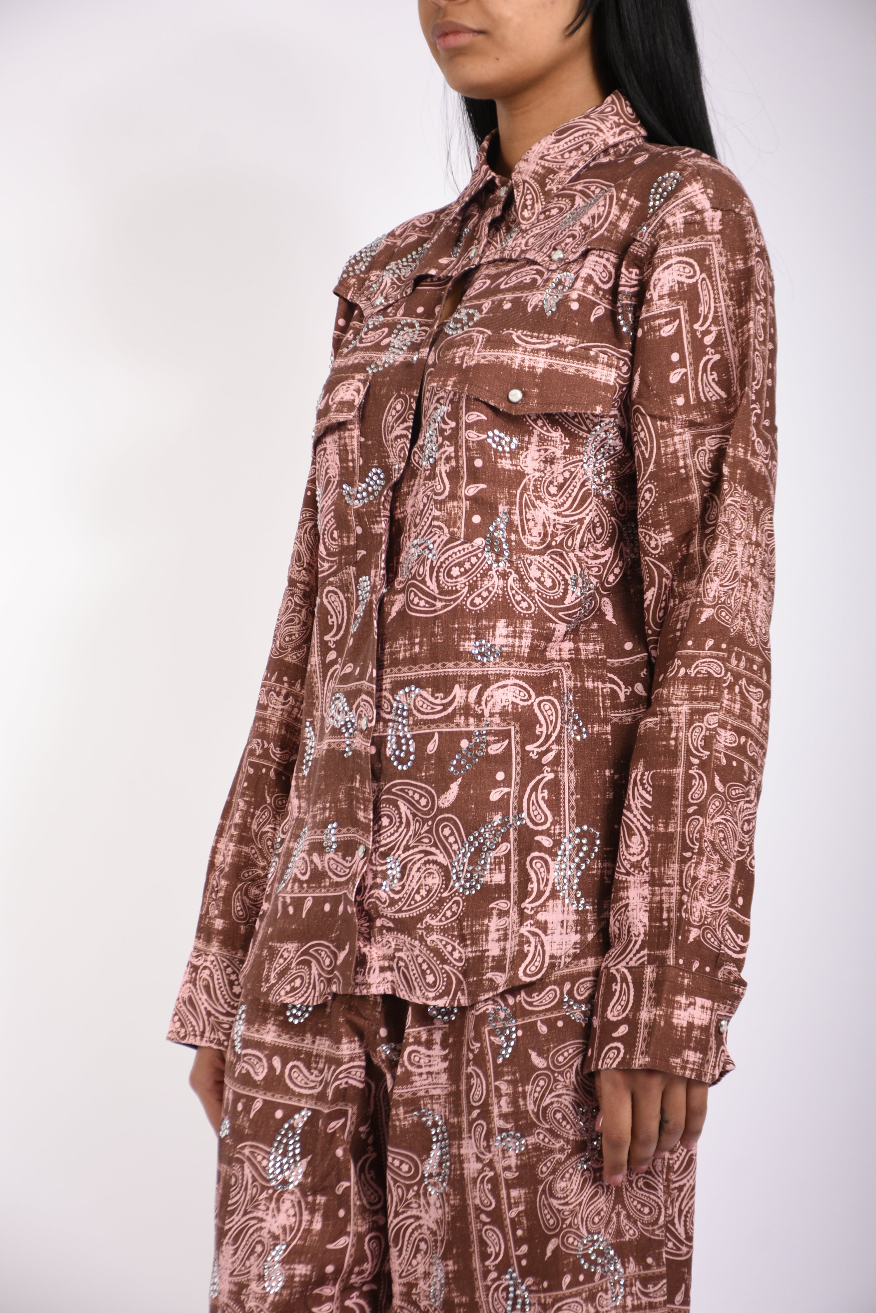 camicia in misto lino