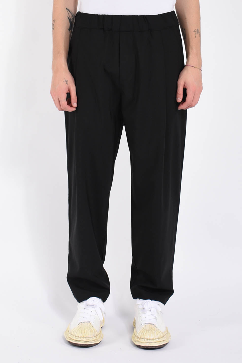 pantaloni in misto lana