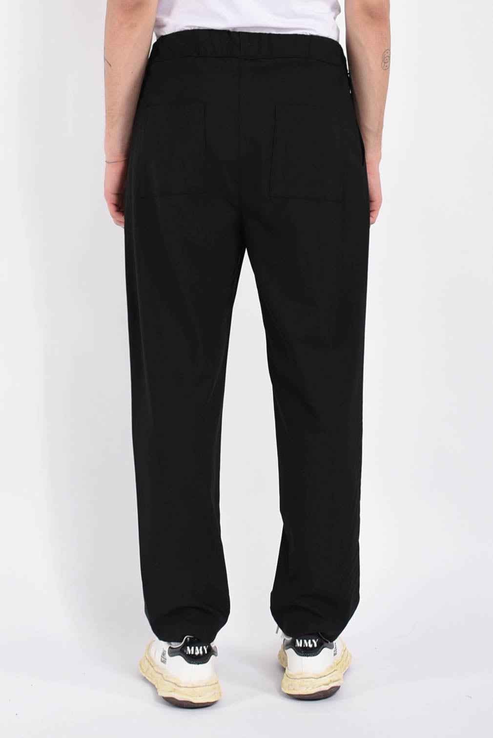 pantaloni in misto lana