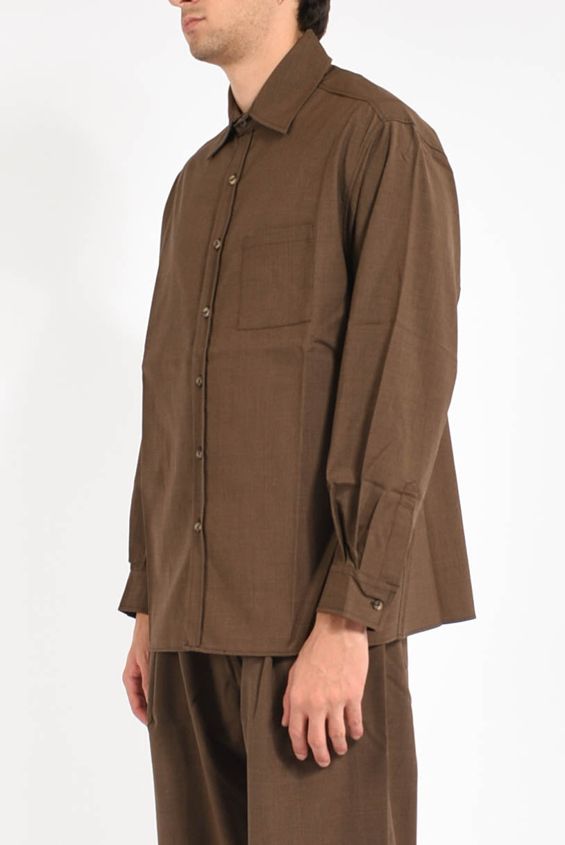 Camicia in misto lana