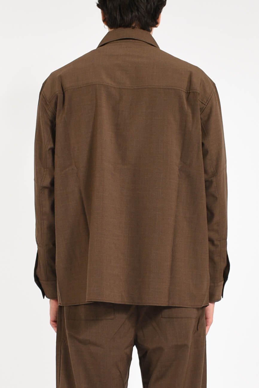 Camicia in misto lana