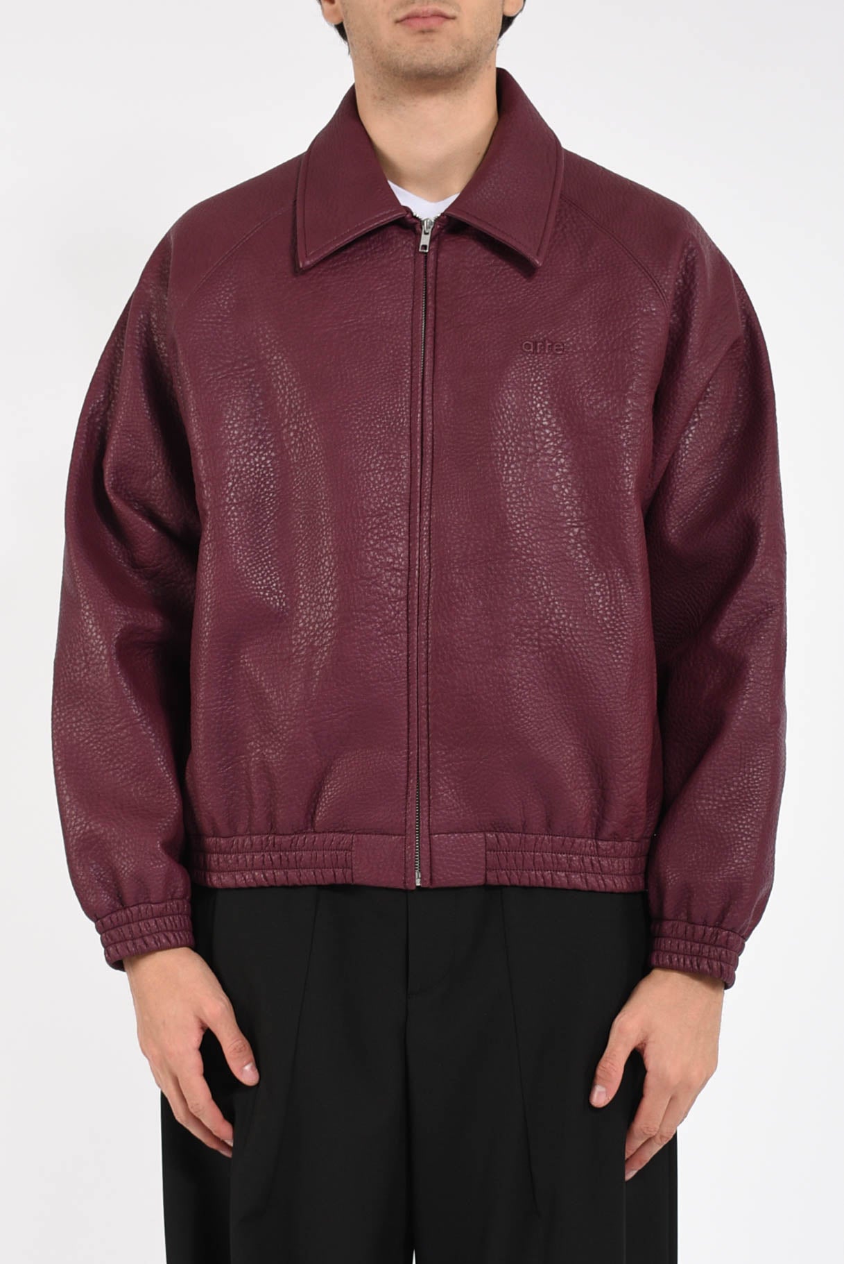 Giubbino basic leather