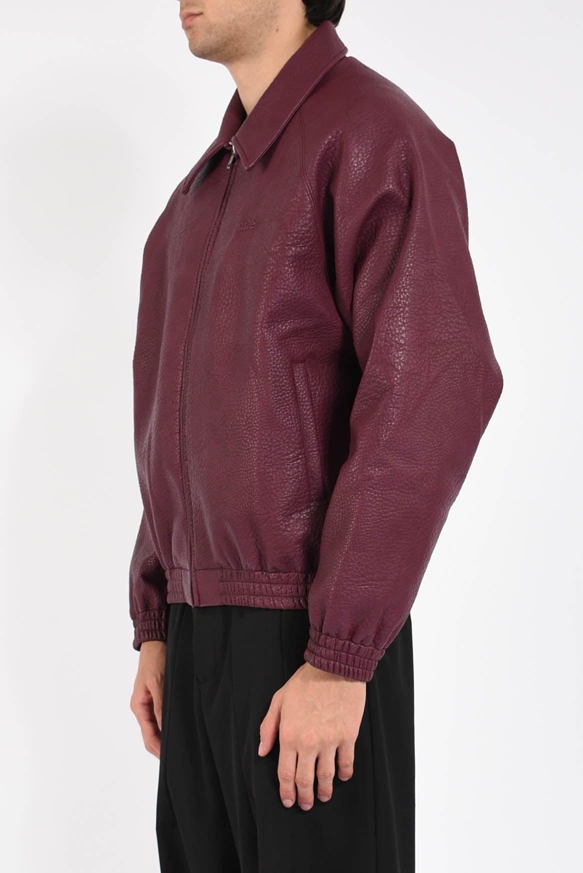 Giubbino basic leather