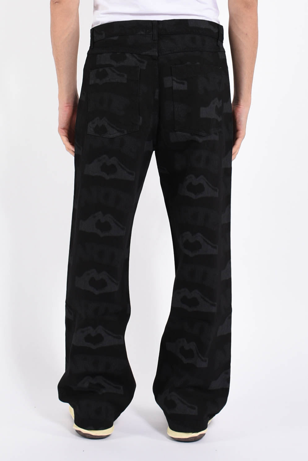 jeans Heart Printed