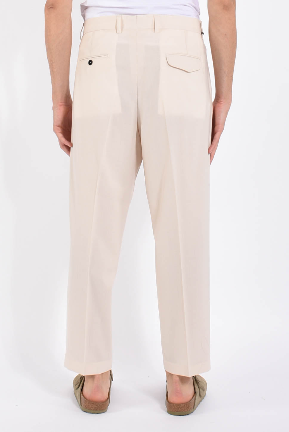 Pantaloni raul in fresco lana