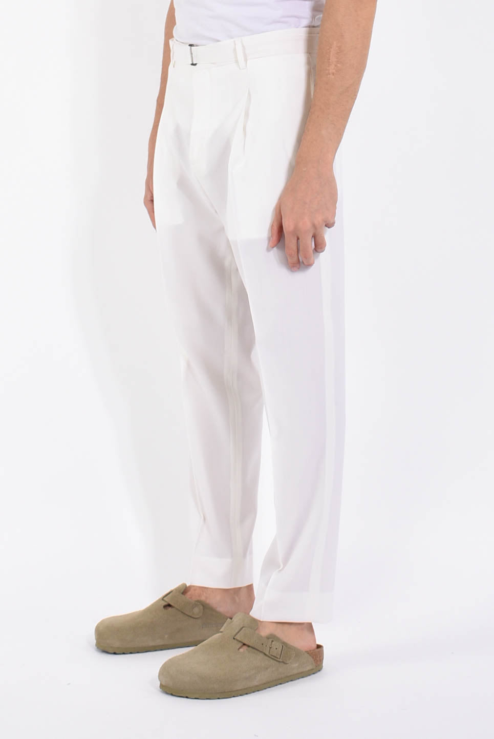 Pantaloni andy in fresco lana