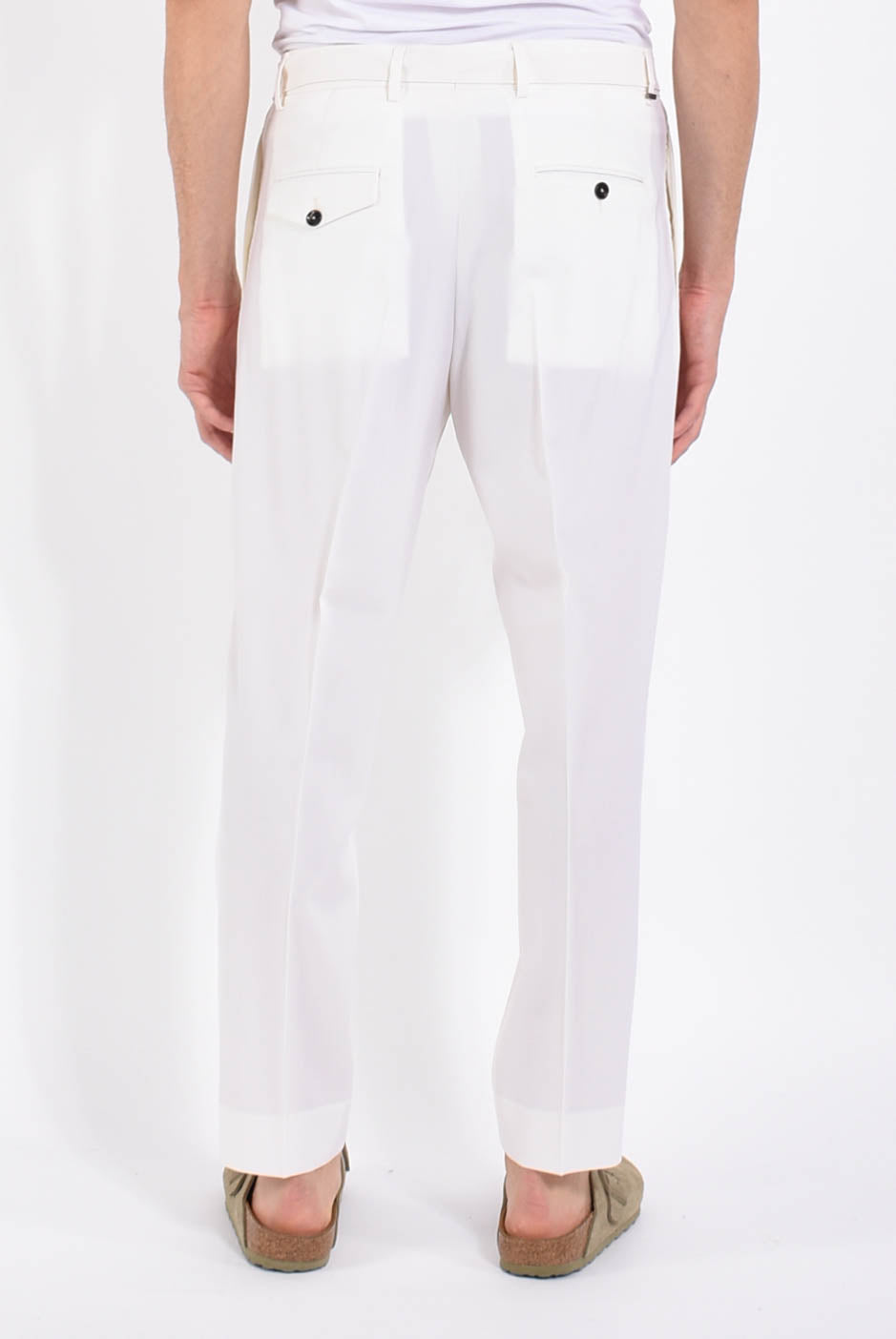 Pantaloni andy in fresco lana
