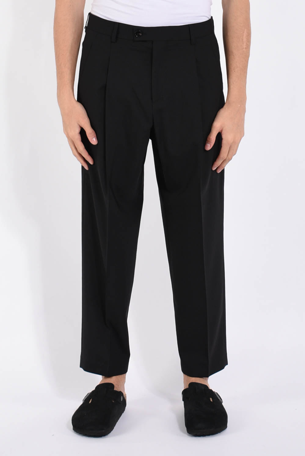 Pantaloni raul in fresco lana