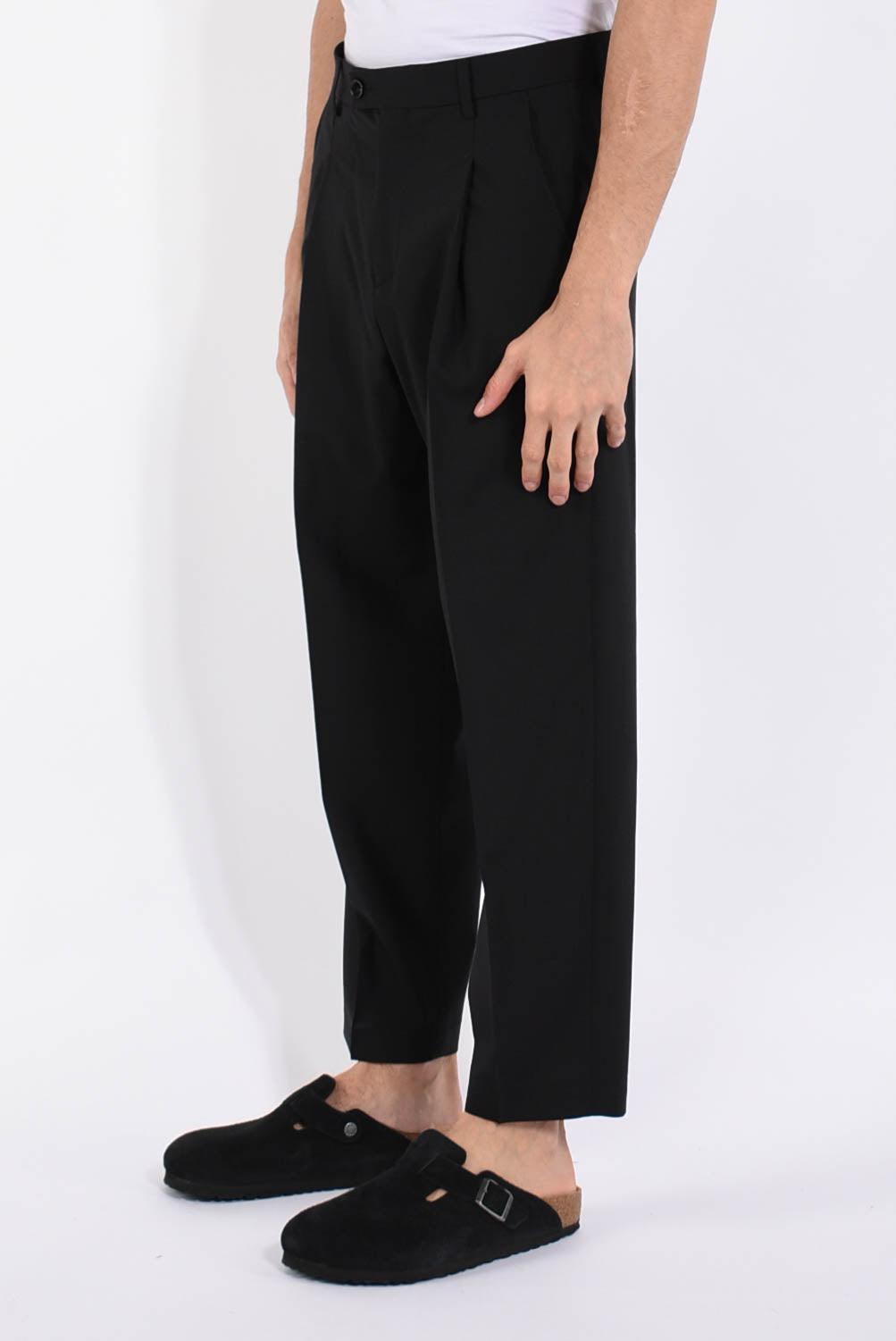 Pantaloni raul in fresco lana