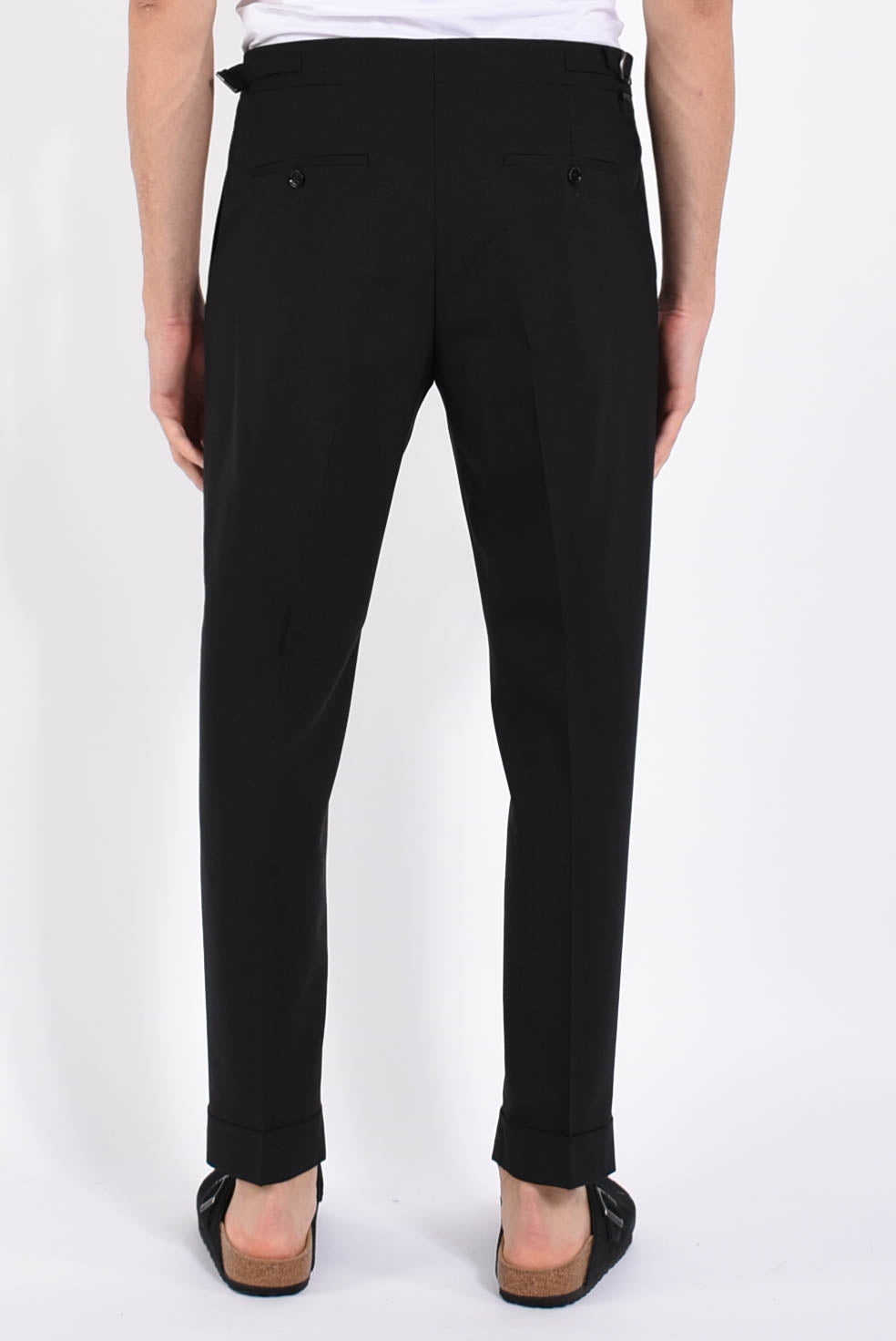 Pantaloni robby in fresco lana