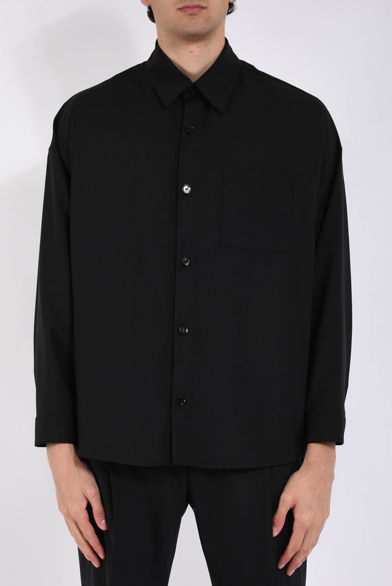 Camicia haler in fresco lana