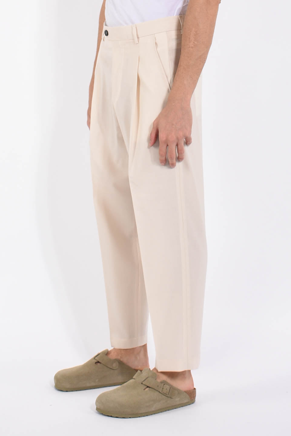 Pantaloni raul in fresco lana