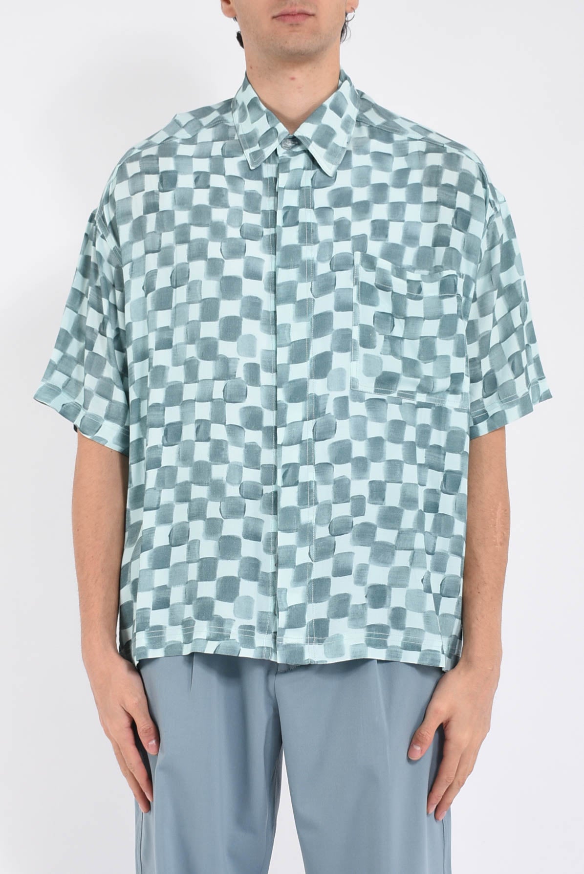 Camicia fantasia in viscosa