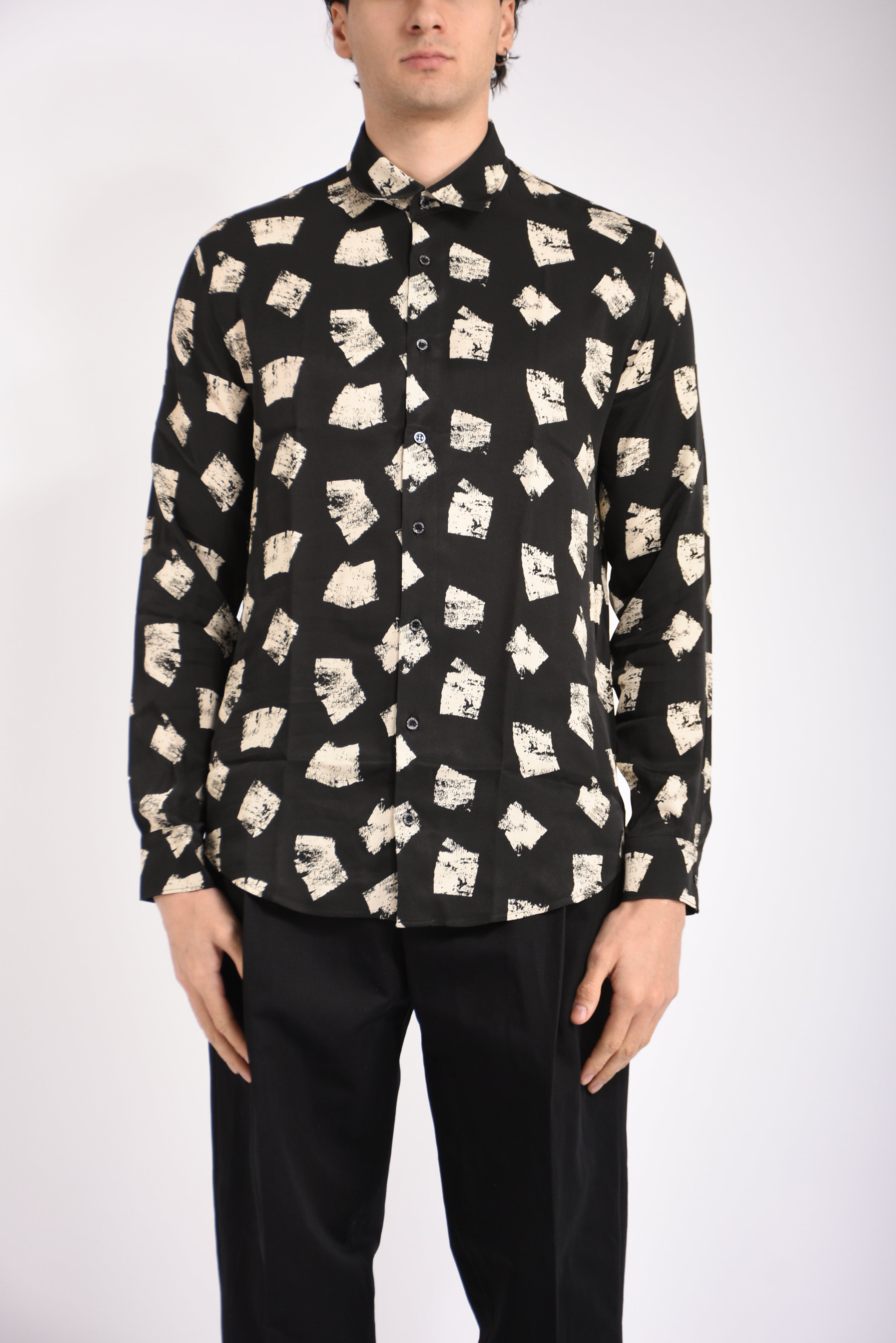 Camicia fantasia in viscosa