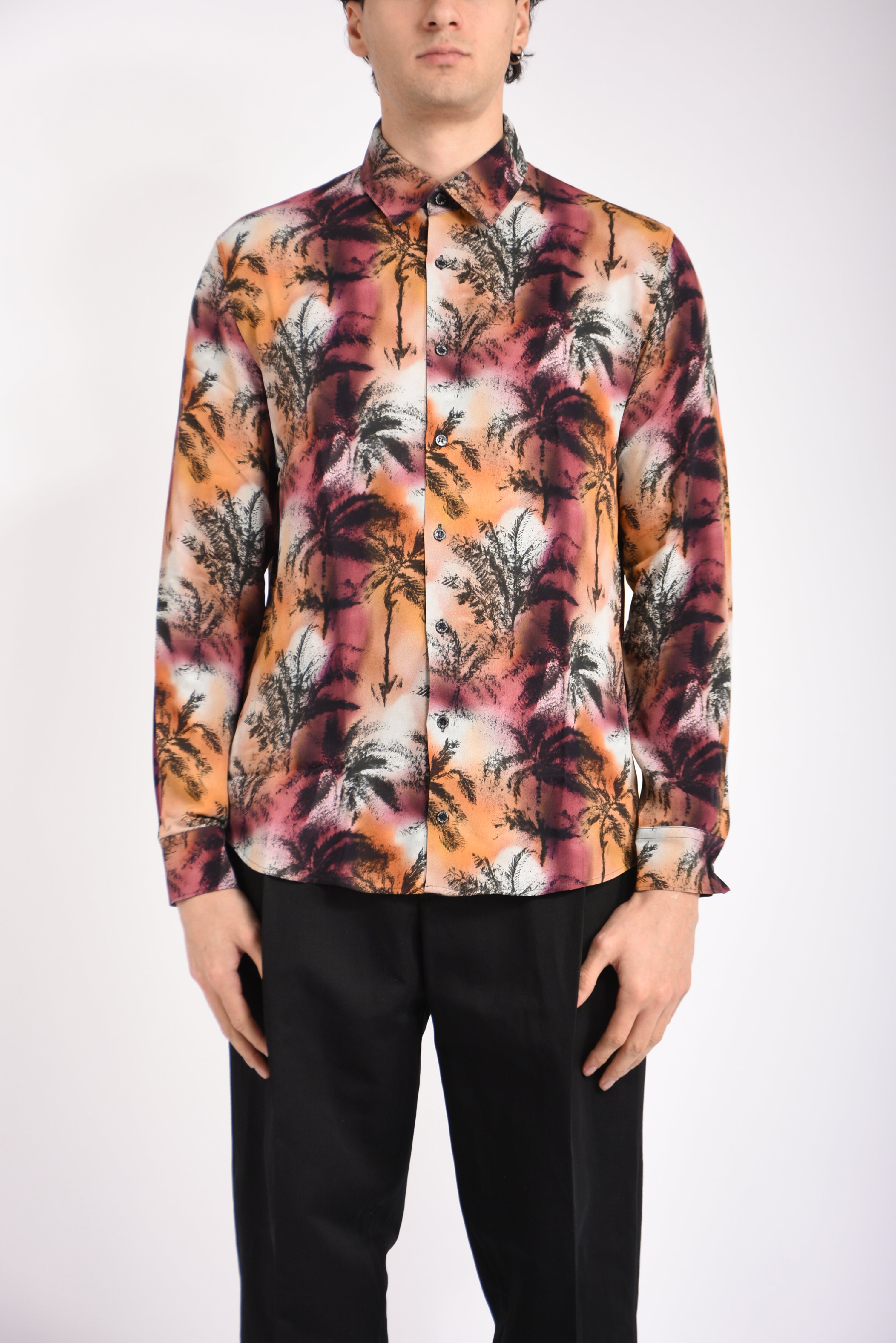 Camicia fantasia in viscosa