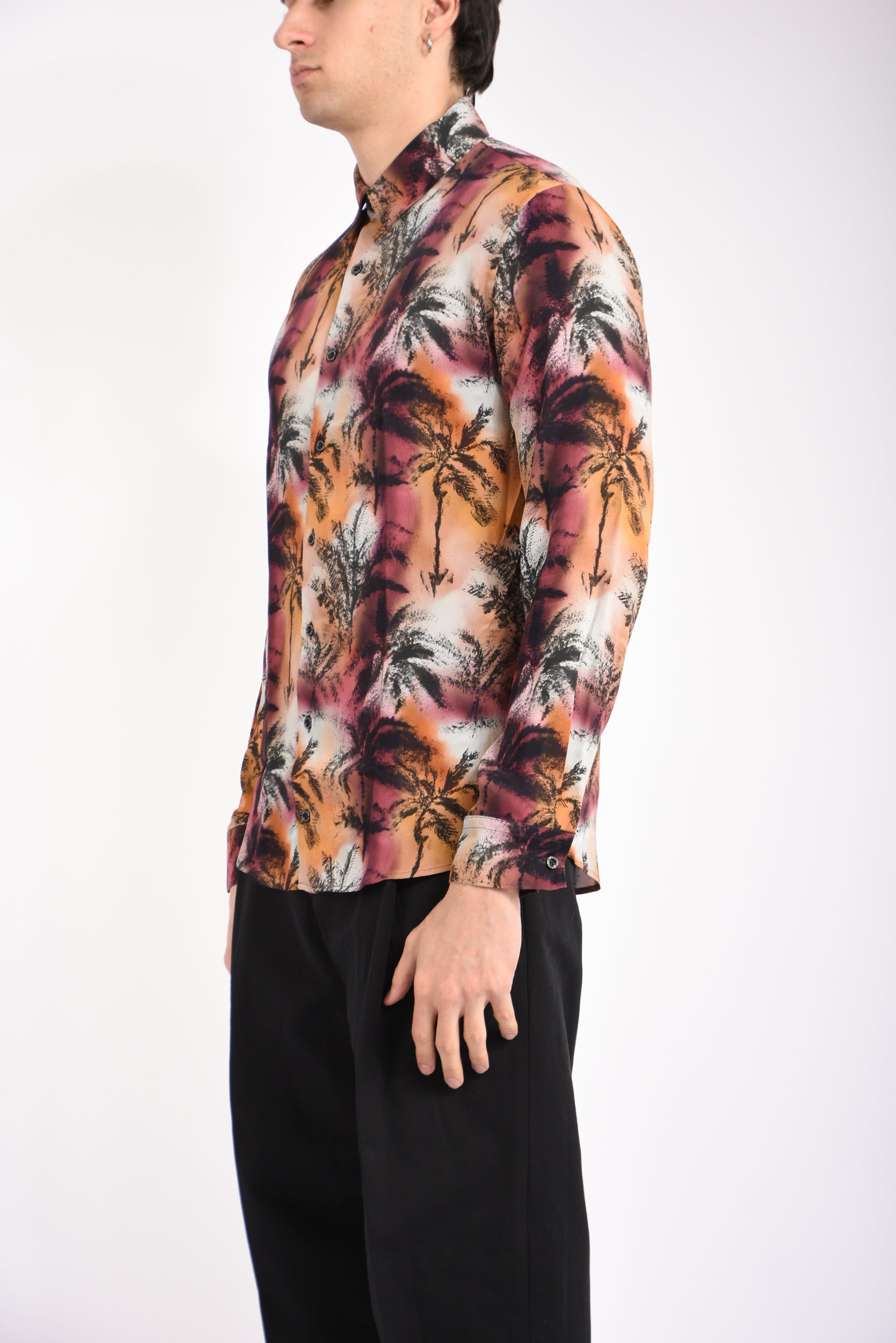 Camicia fantasia in viscosa