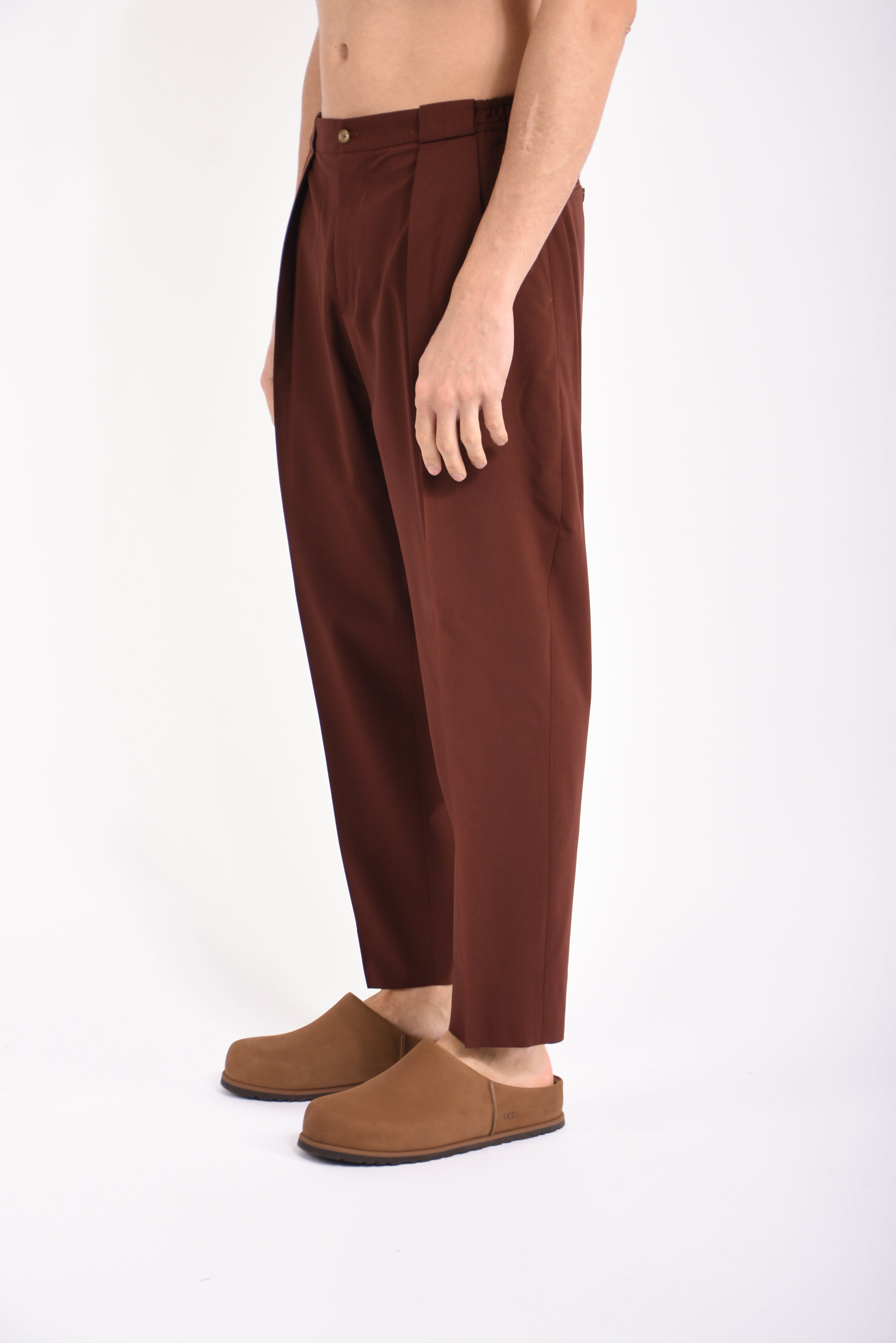 Pantaloni portobellos in fresco lana