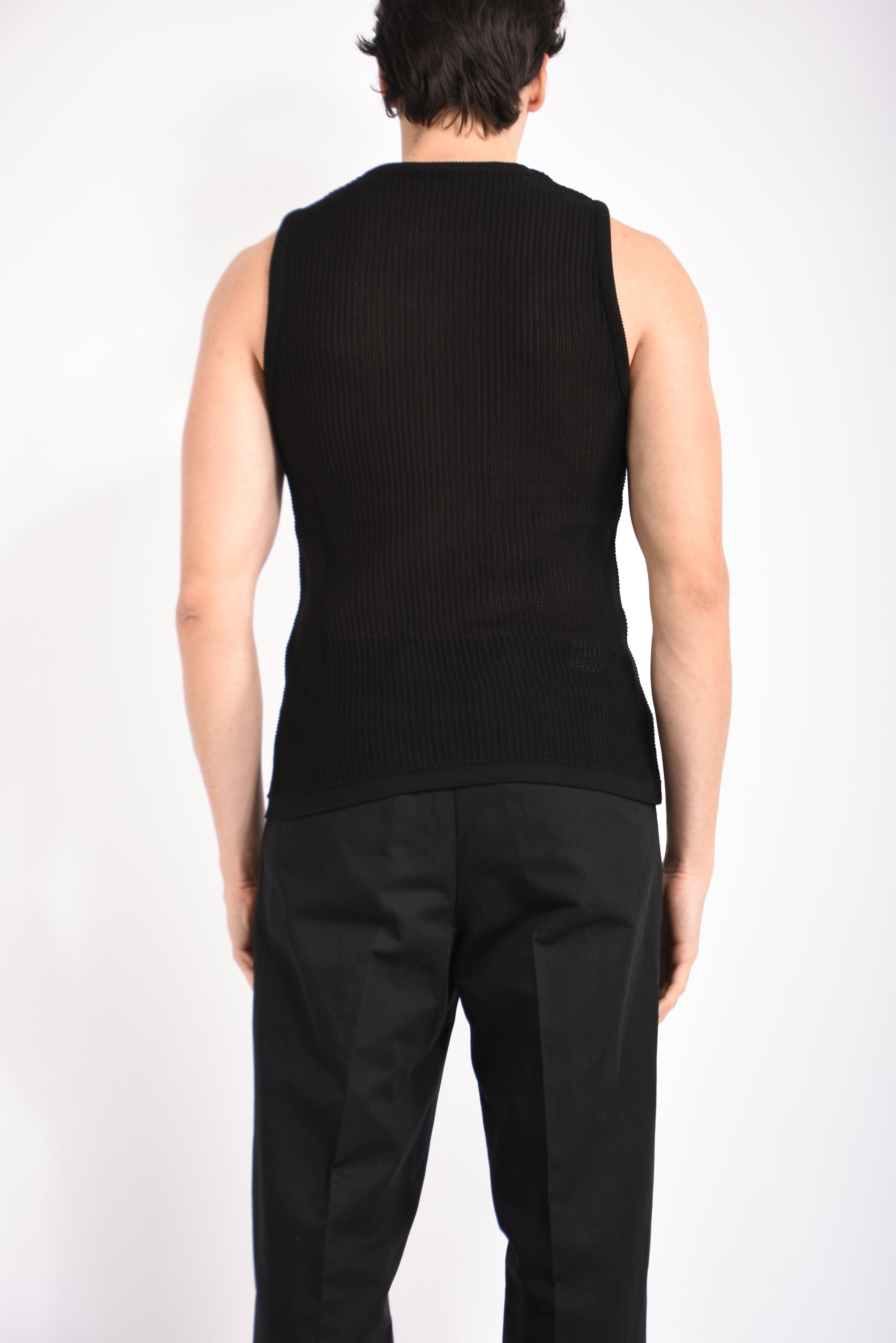 Canotta traforata in cotone