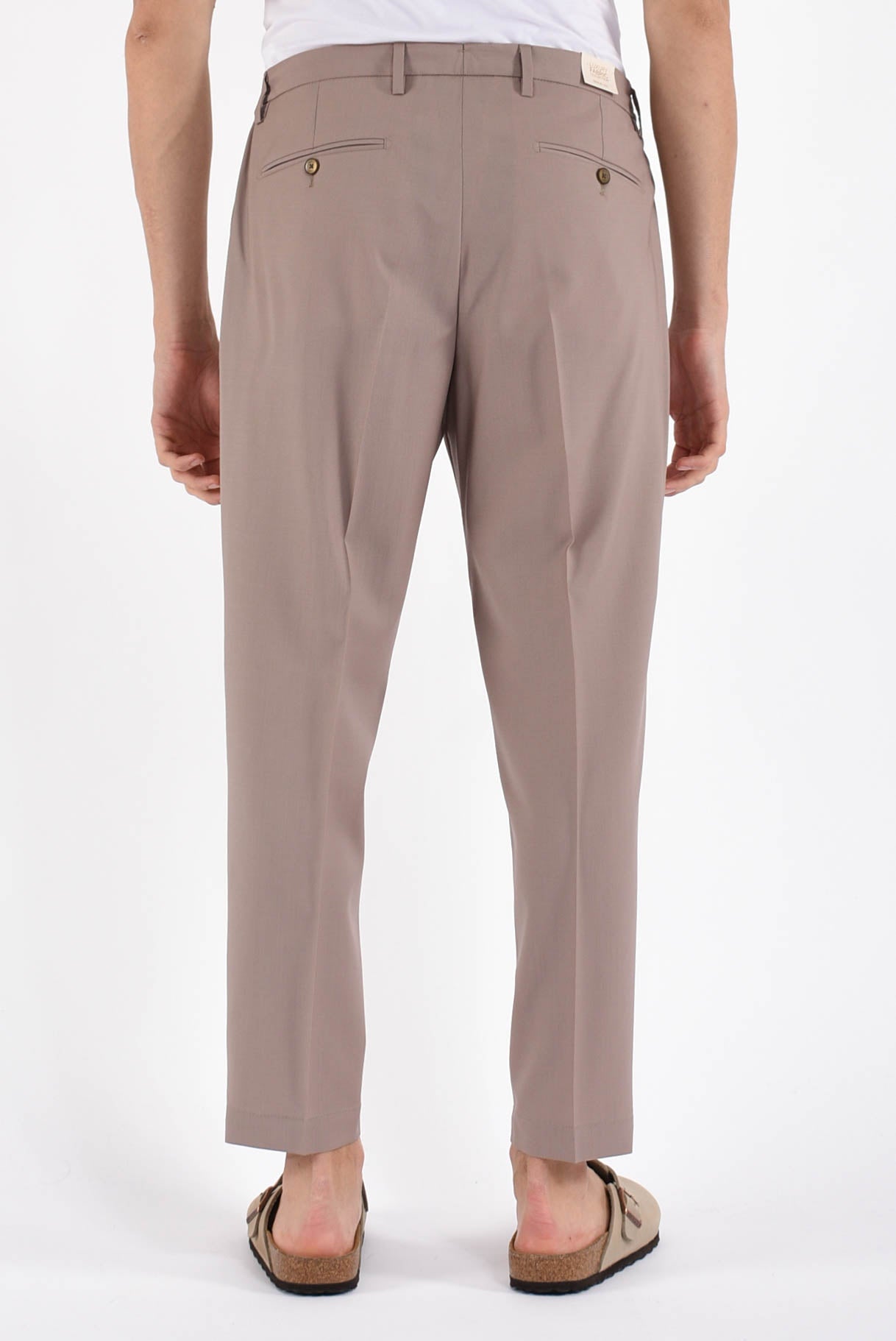 Pantaloni portobellos in fresco lana