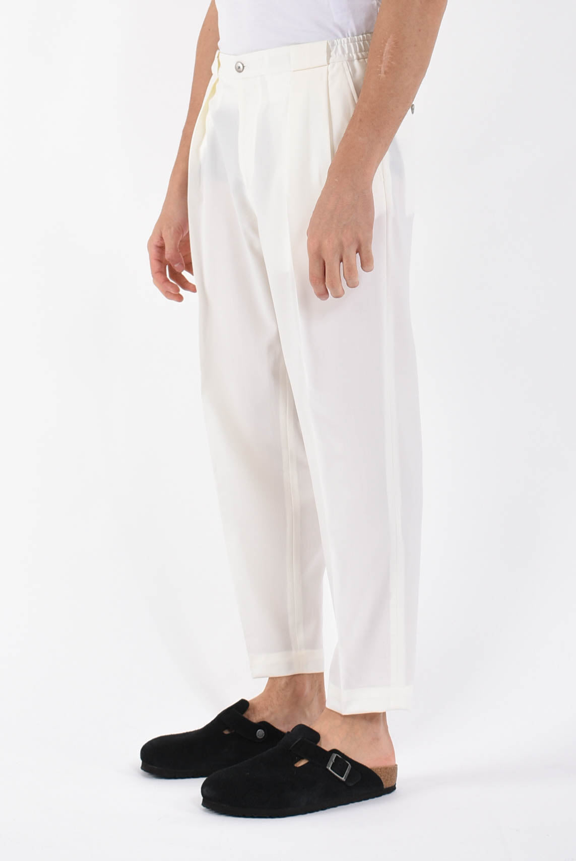Pantaloni portobellos in fresco lana