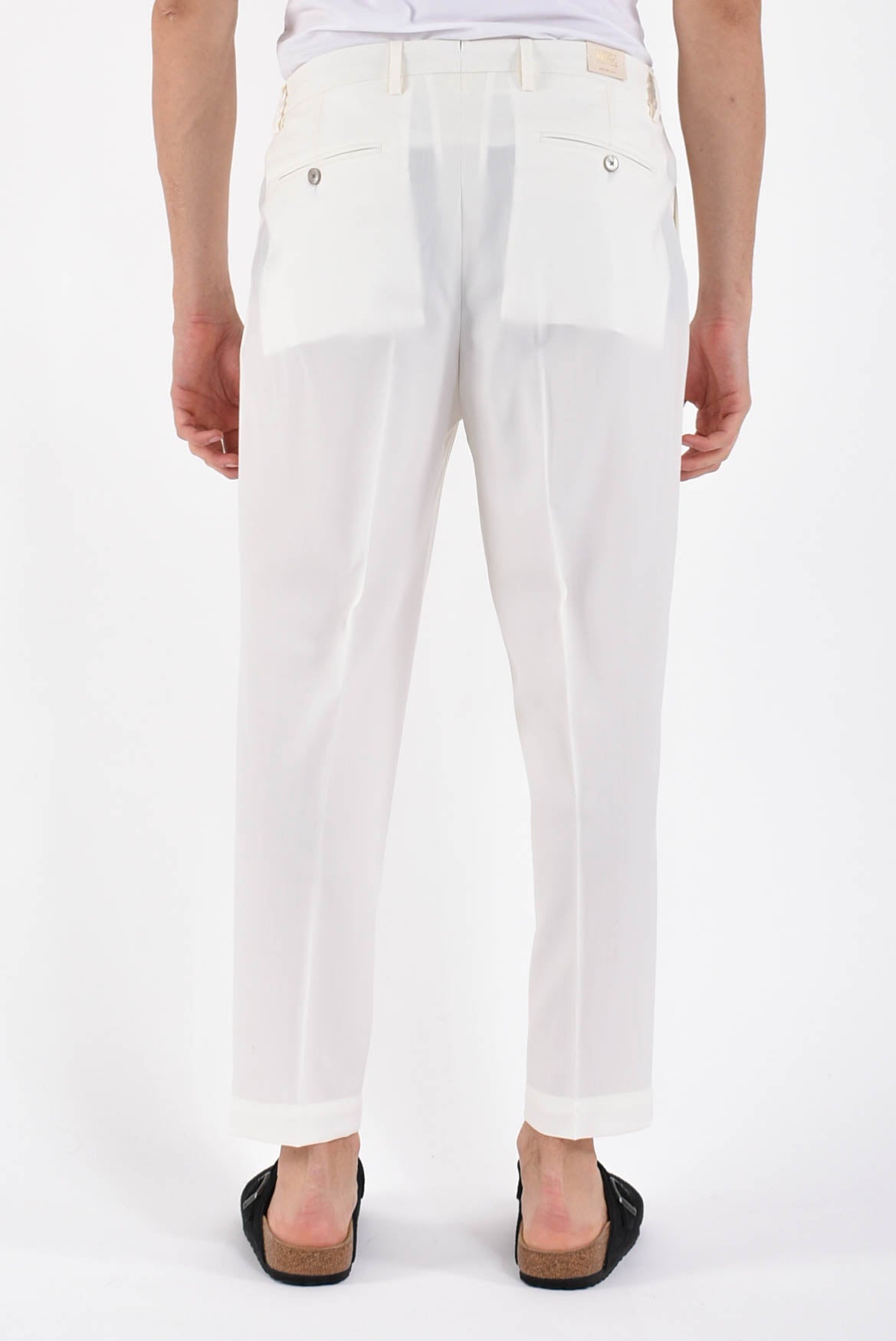 Pantaloni portobellos in fresco lana