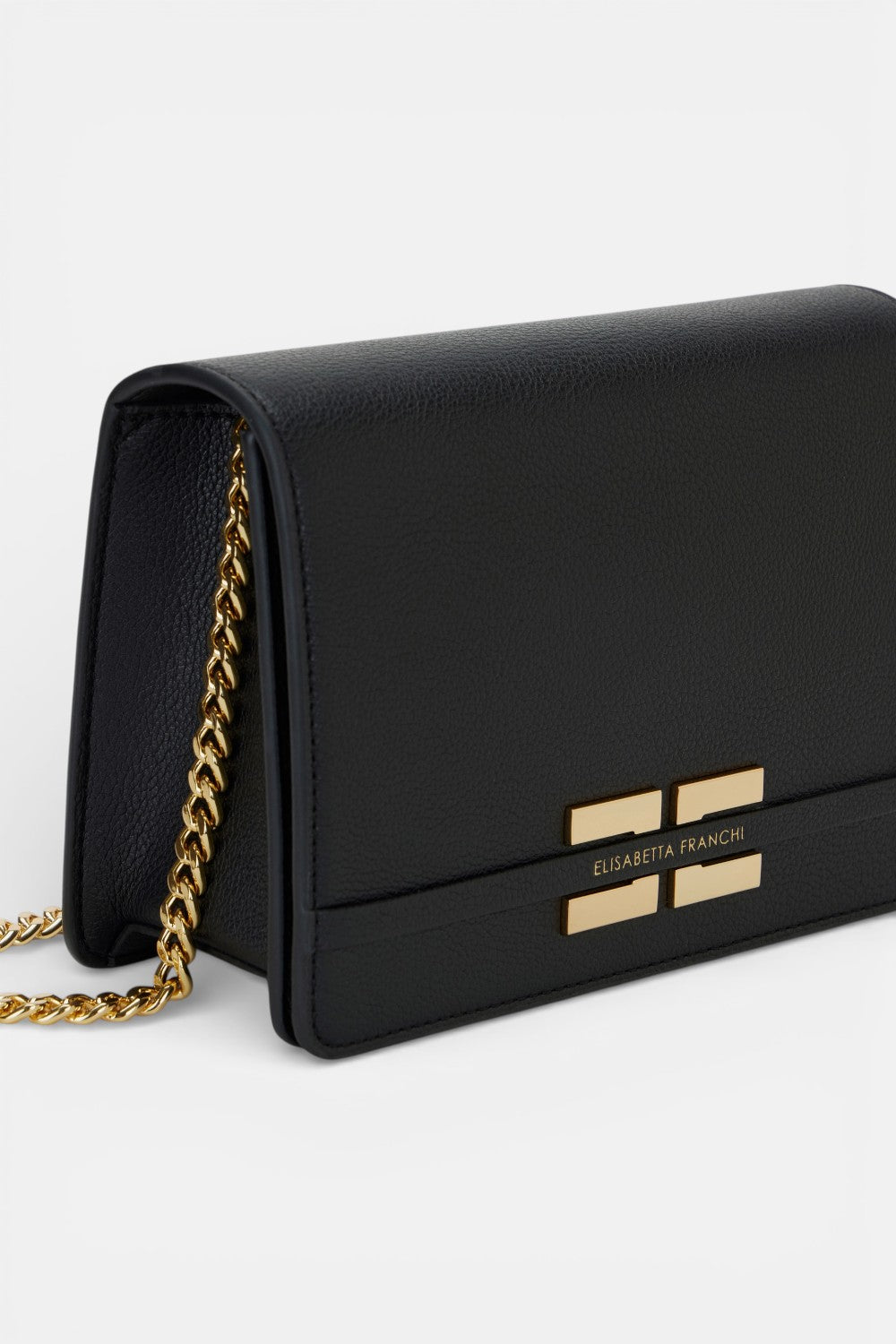 Borsa a tracolla con placca logo