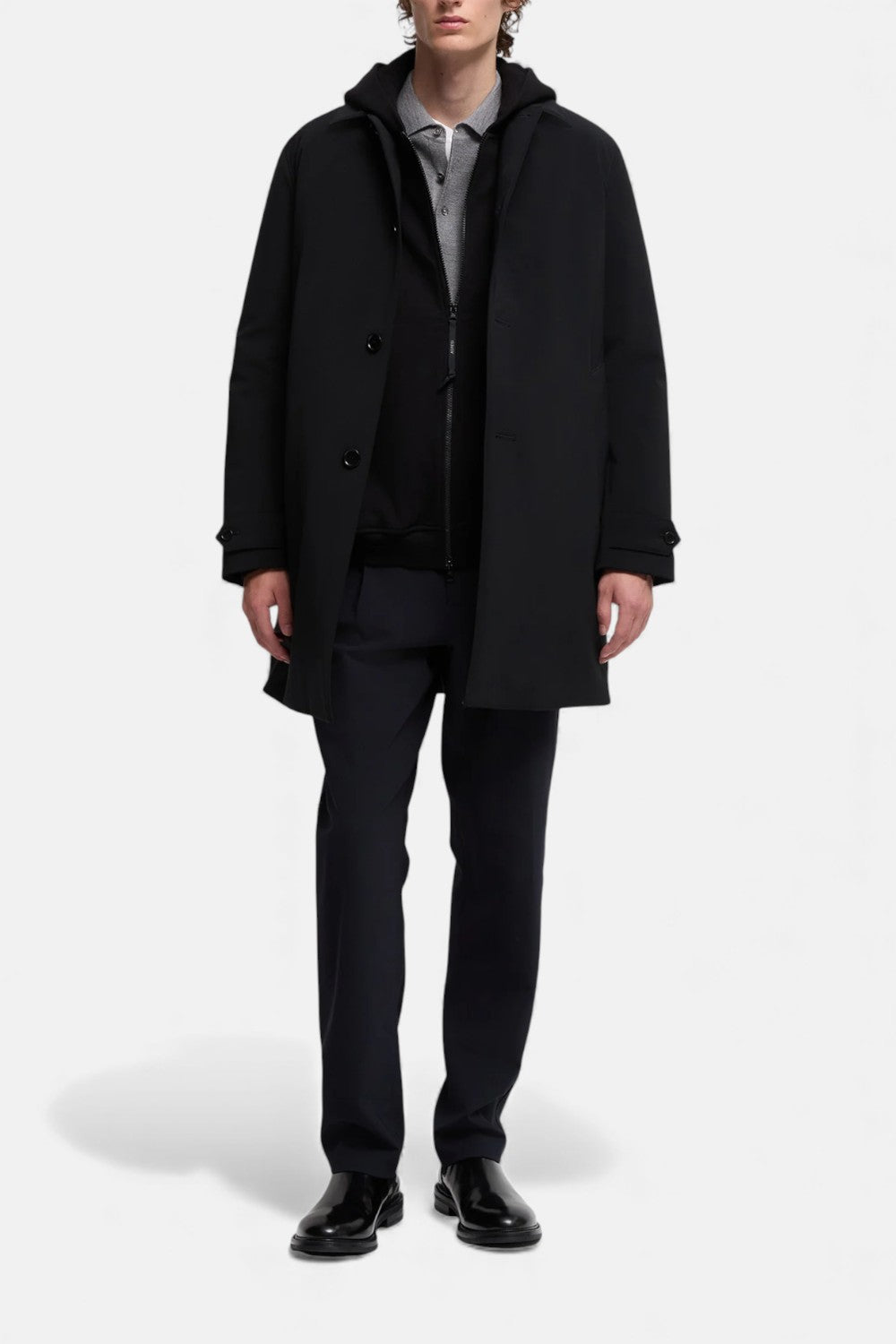 Giaccone perfetto in tessuto tecnico