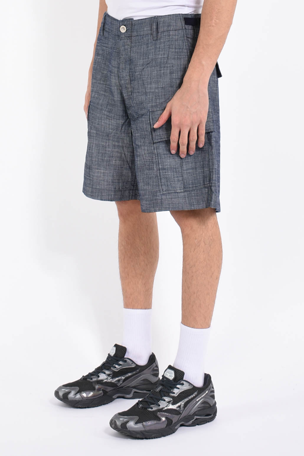 Bermuda cargo in chambray