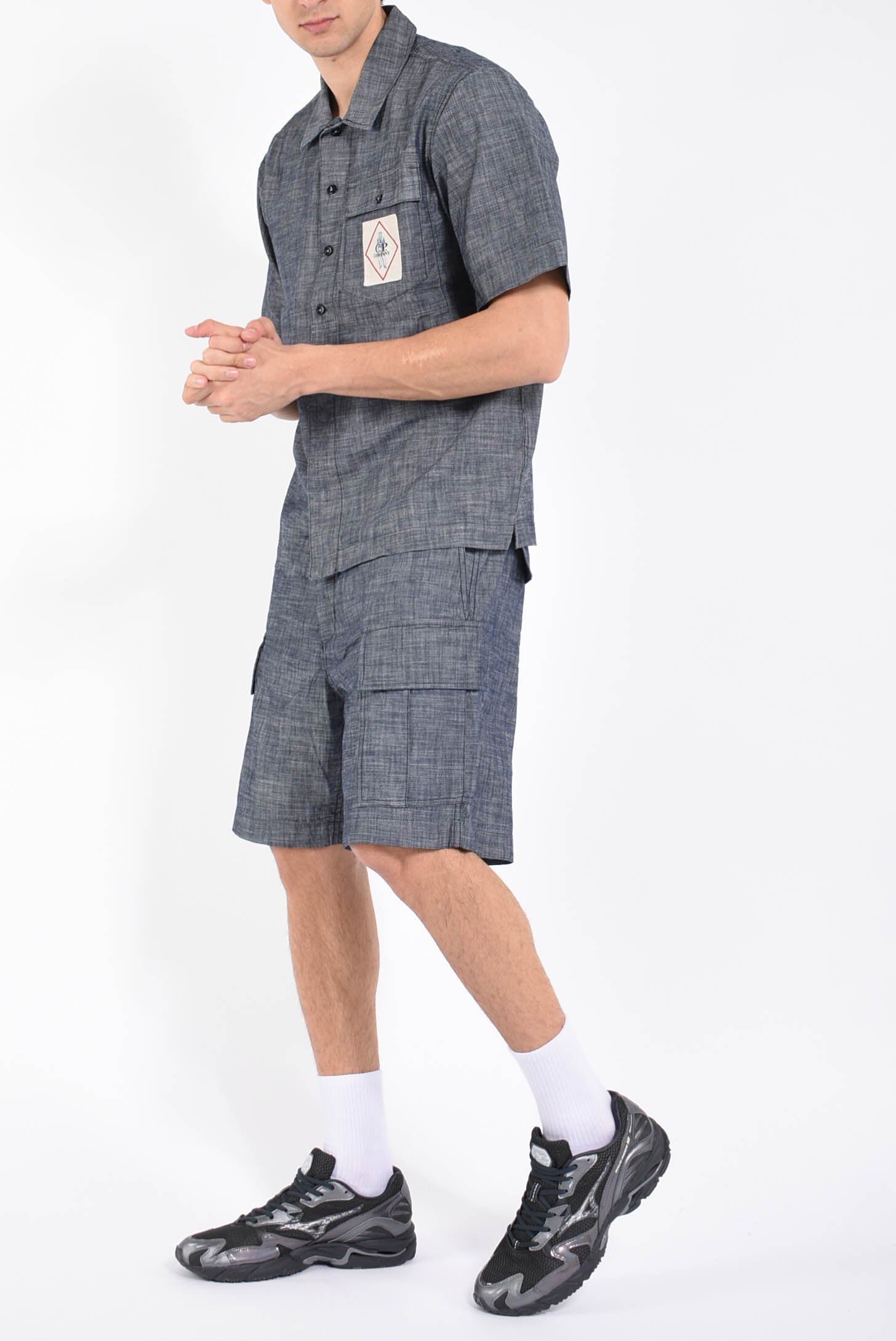 Bermuda cargo in chambray