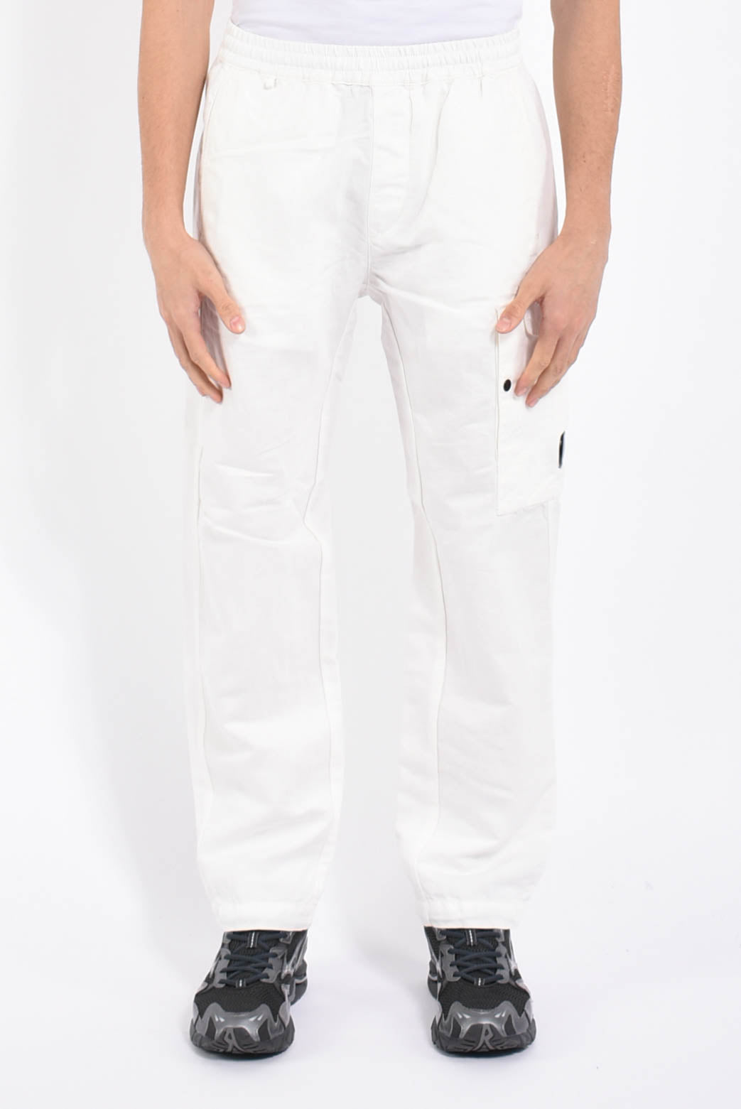 Pantaloni cargo in lino