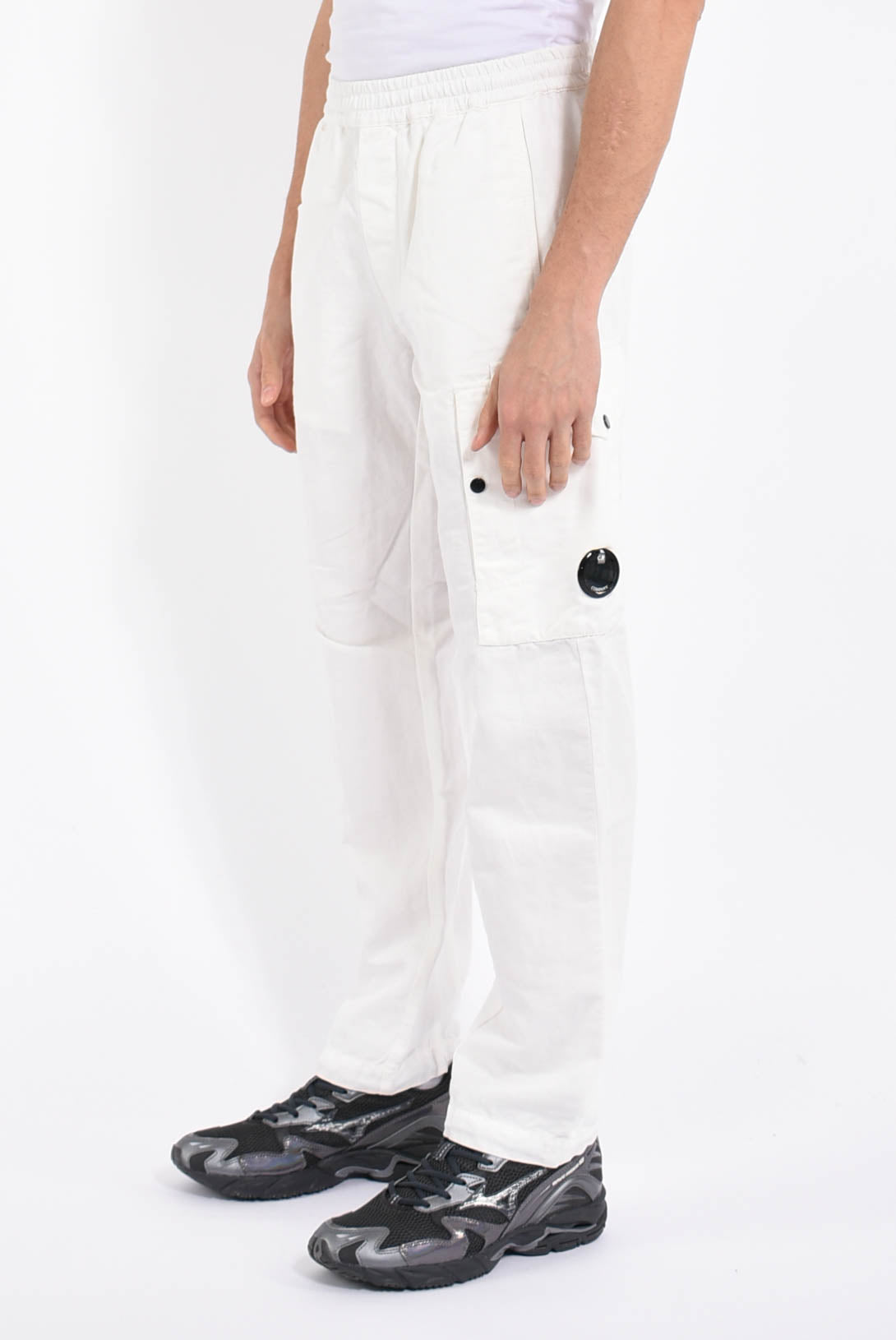 Pantaloni cargo in lino