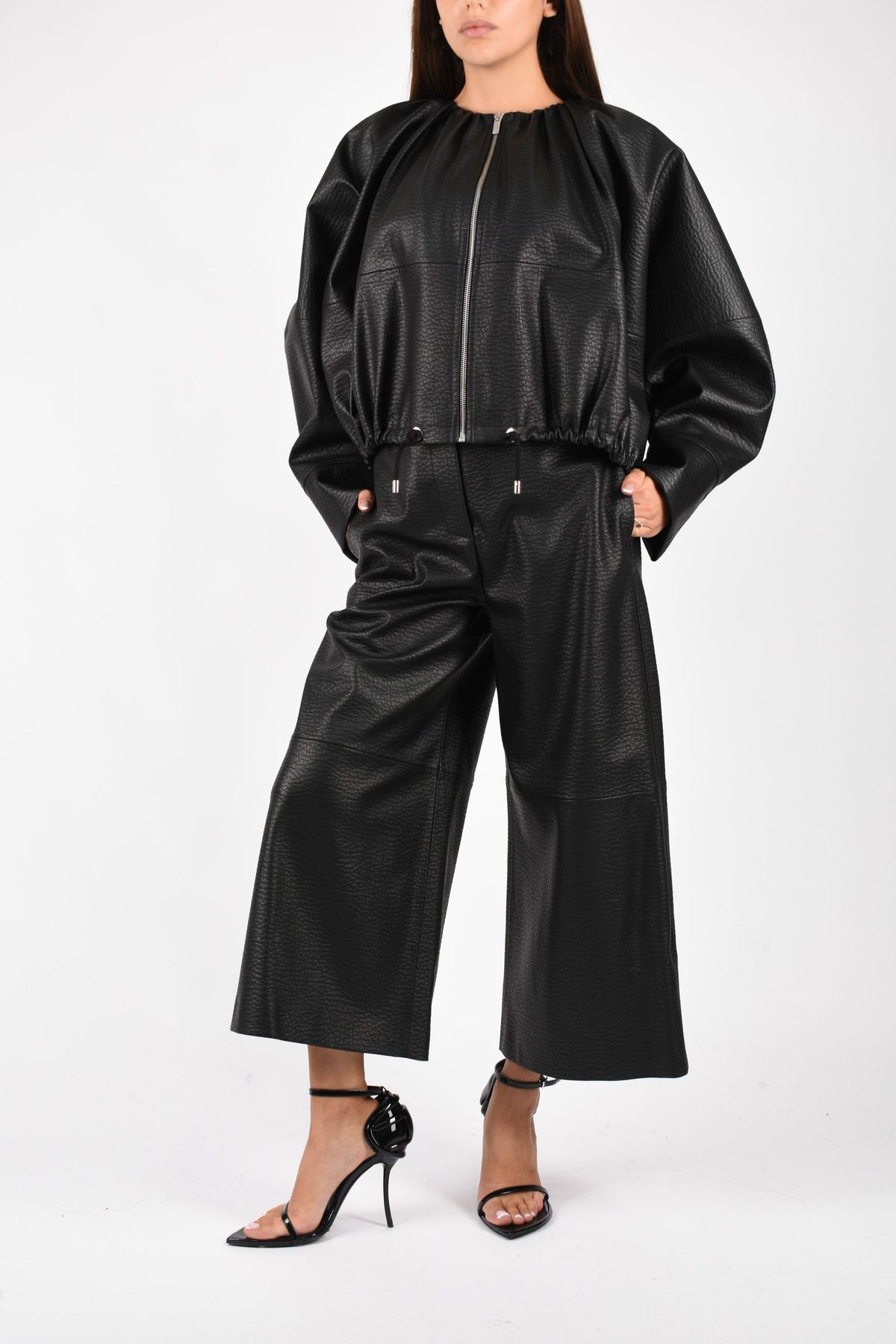 GIACCA BOMBER IN ECOPELLE