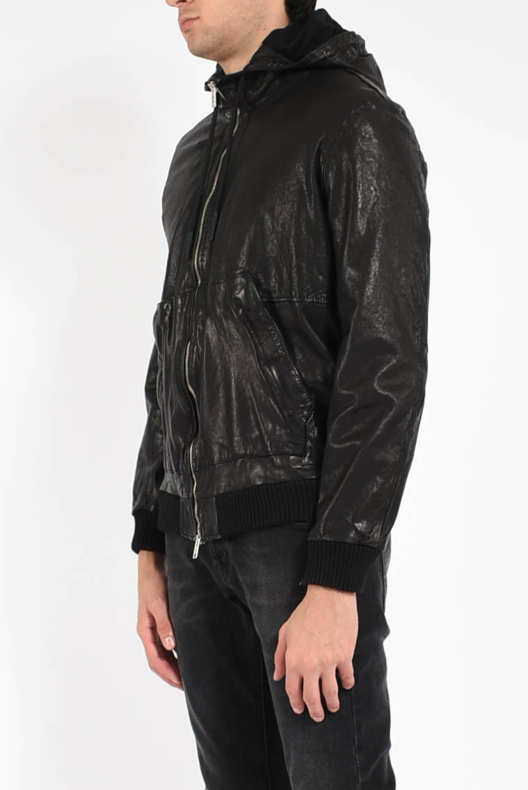 Giubbino in pelle naturale