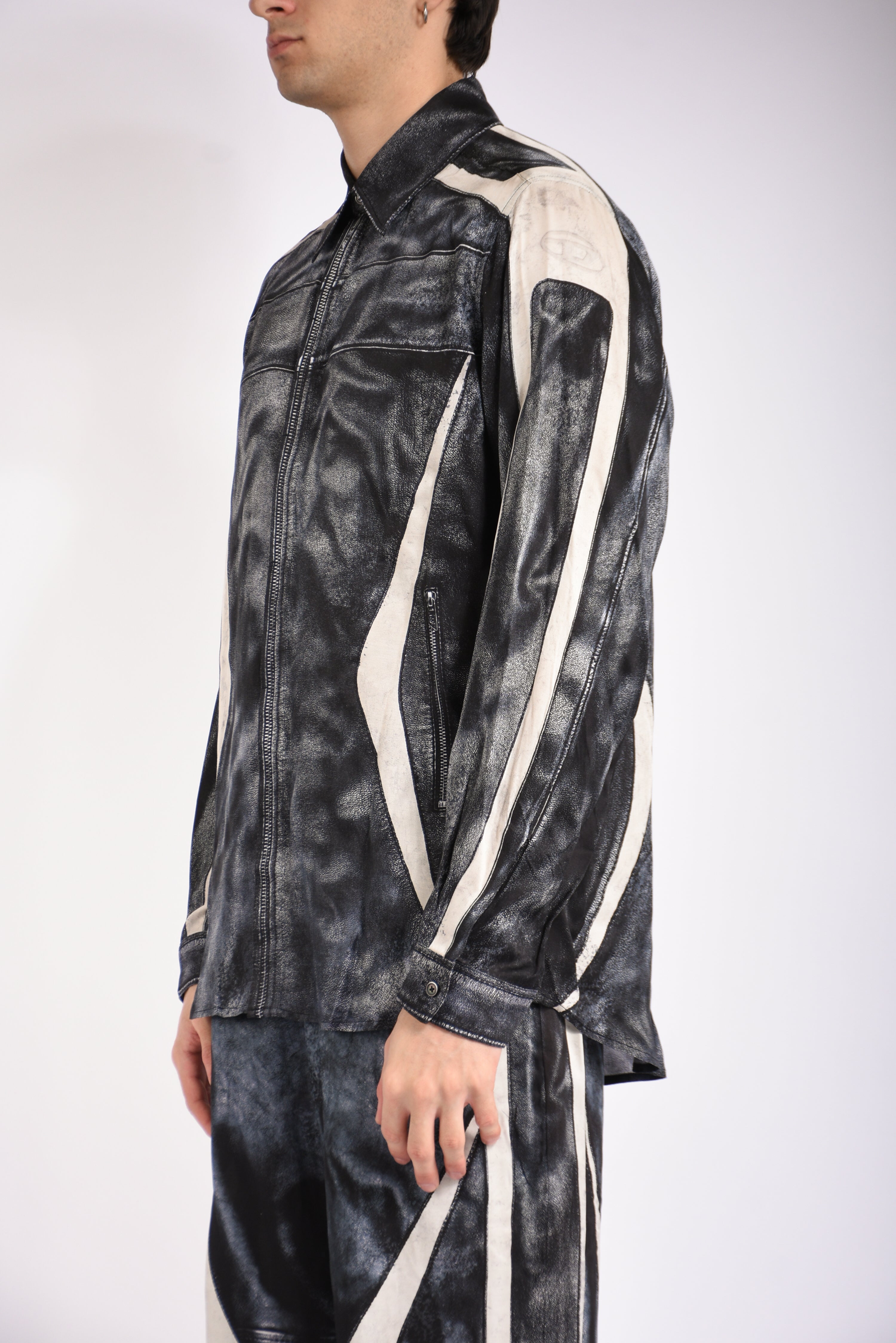 Camicia in viscosa stampata